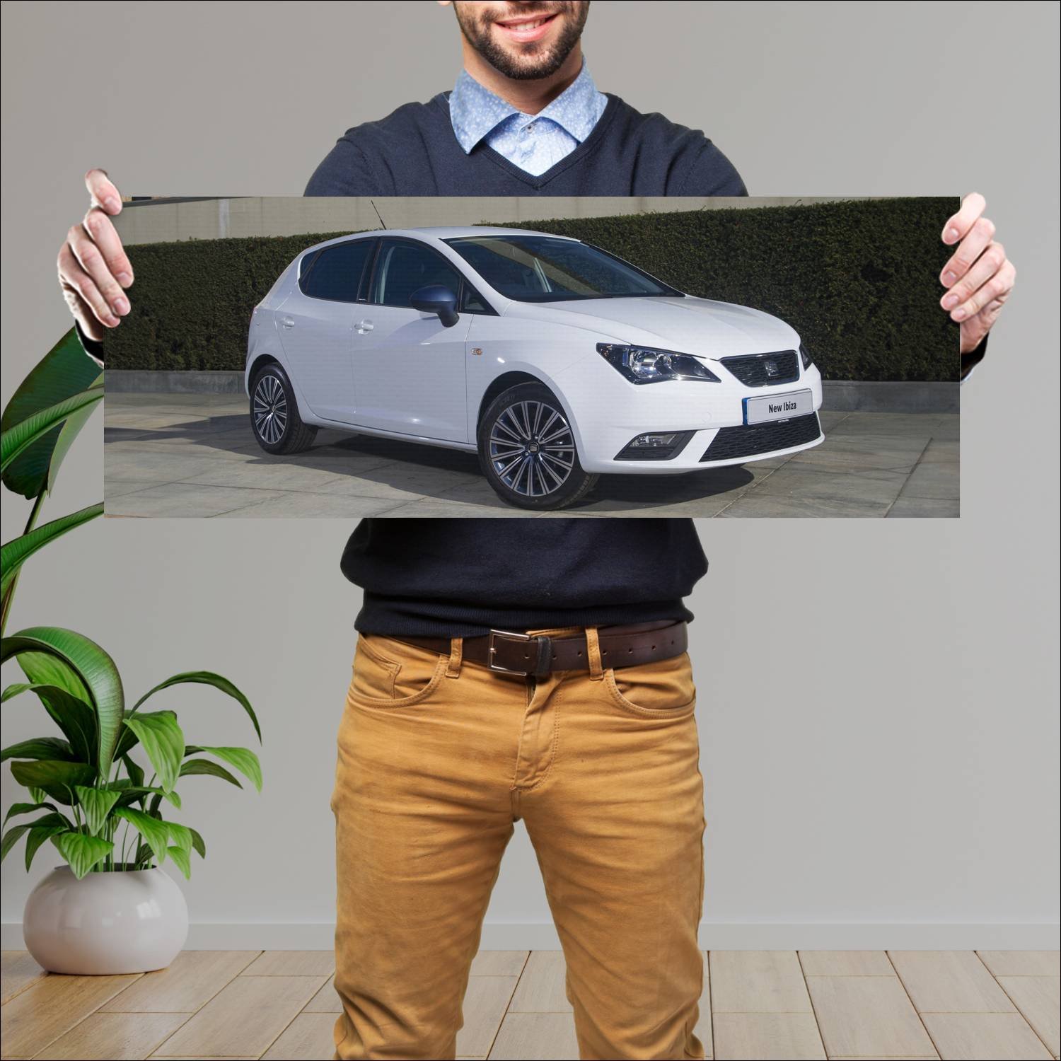 Cuadro grande 30x80cm 2015 seat ibiza connect uk 3 257 Seat