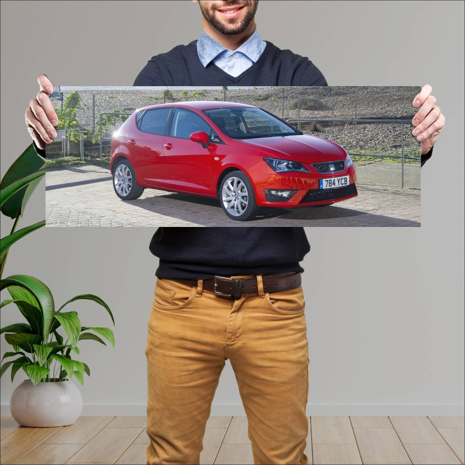 Cuadro grande 30x80cm 2015 seat ibiza fr uk auto 262 Seat