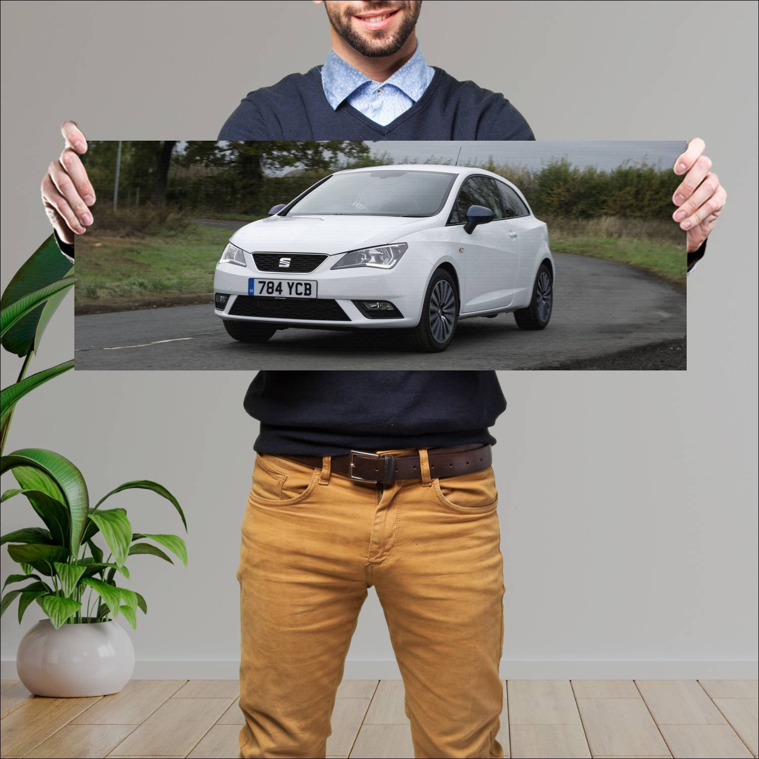 Cuadro grande 30x80cm 2015 seat ibiza sc connect u 264 Seat