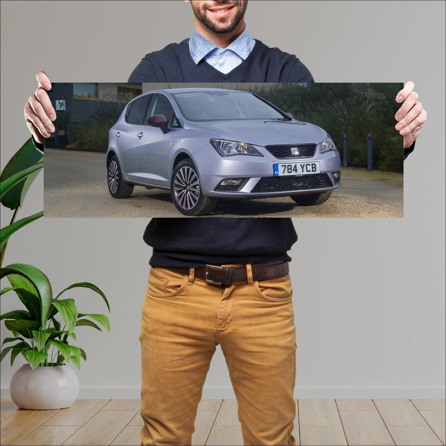 Cuadro grande 30x80cm 2015 seat ibiza velvet editi 269 Seat