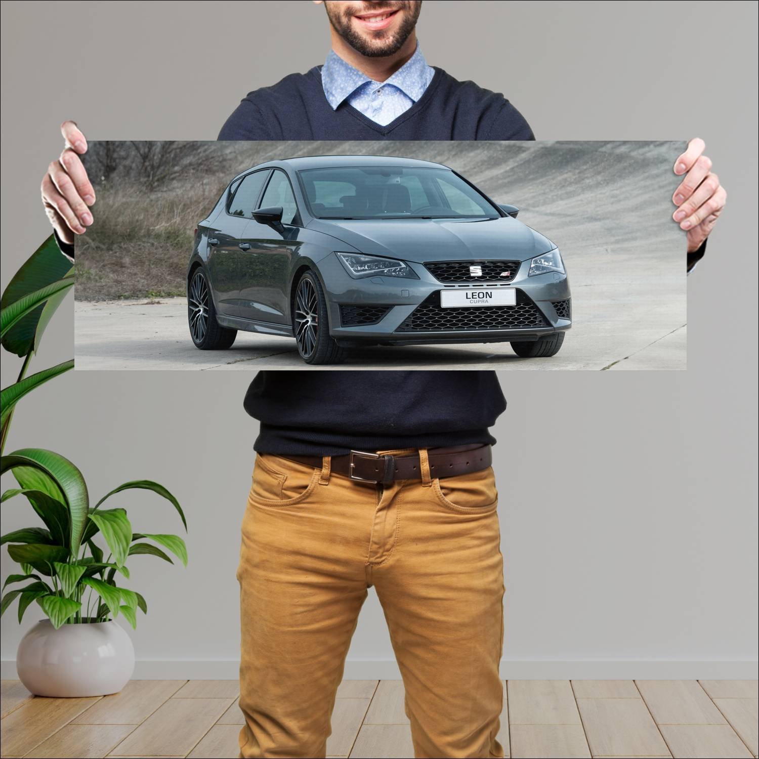 Cuadro grande 30x80cm 2015 seat leon cupra 290 406 277 Seat
