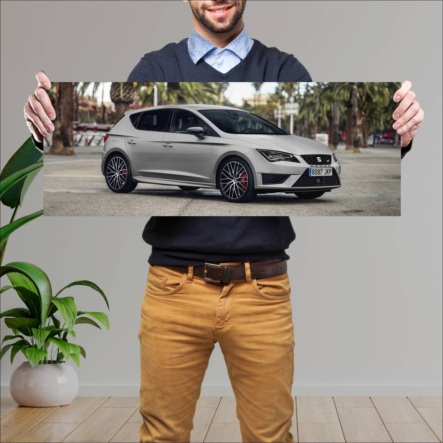 Cuadro grande 30x80cm 2015 seat leon cupra 290 406 278 Seat