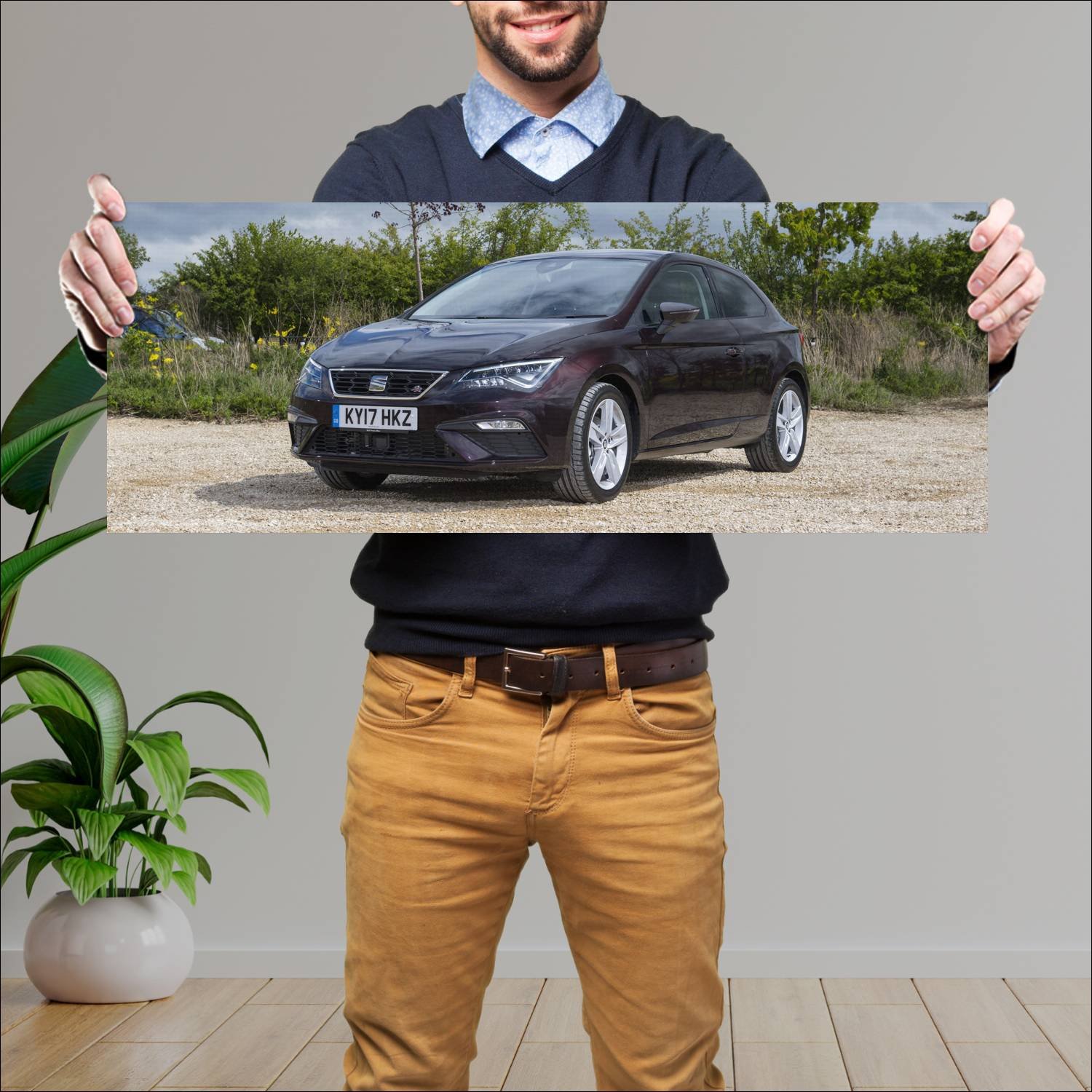 Cuadro grande 30x80cm 2017 seat leon sc fr uk Seat