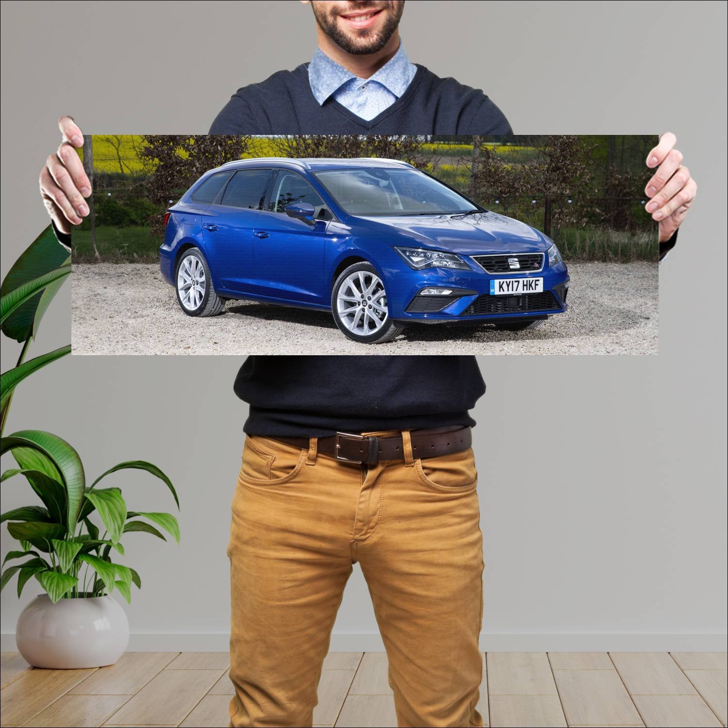 Cuadro grande 30x80cm 2017 seat leon st fr uk Seat