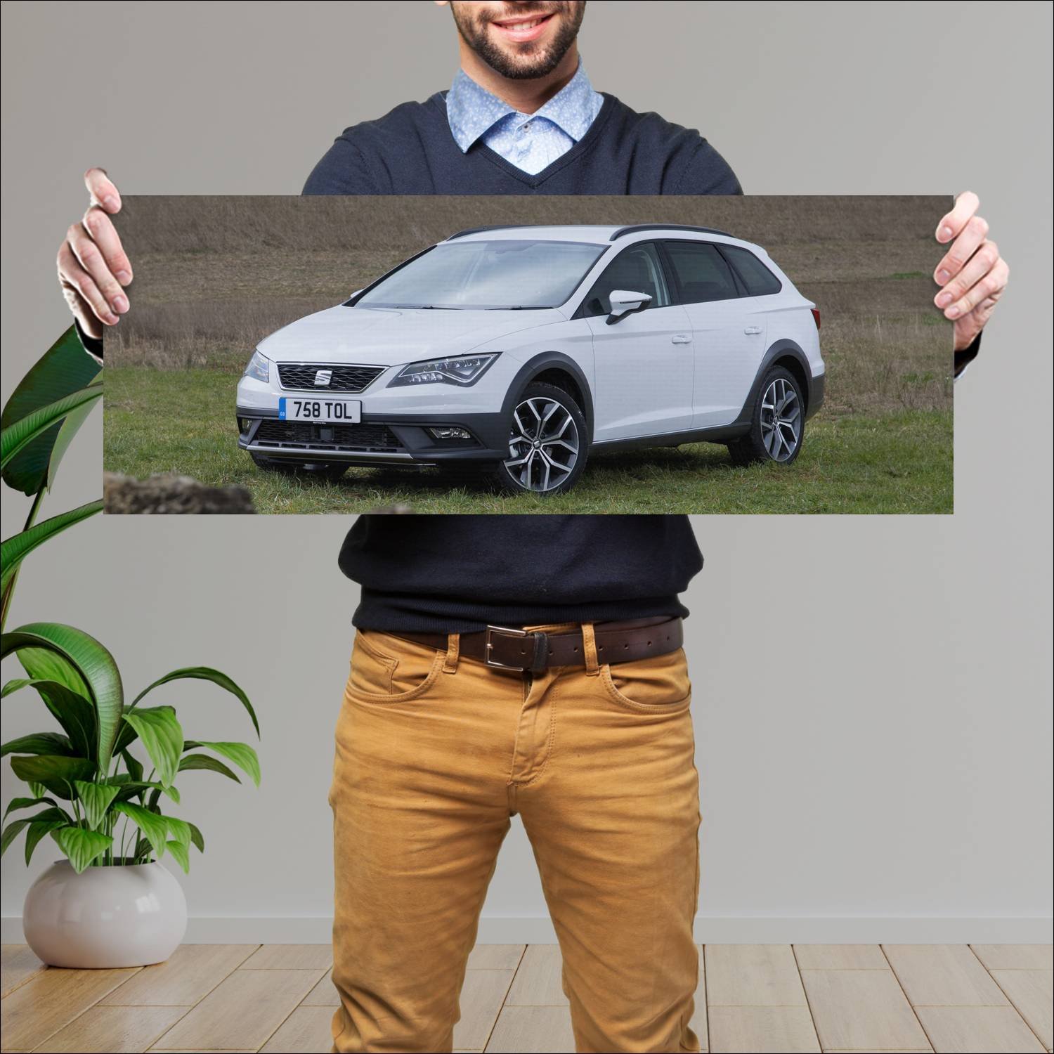 Cuadro grande 30x80cm 2017 seat leon x perience uk 348 Seat