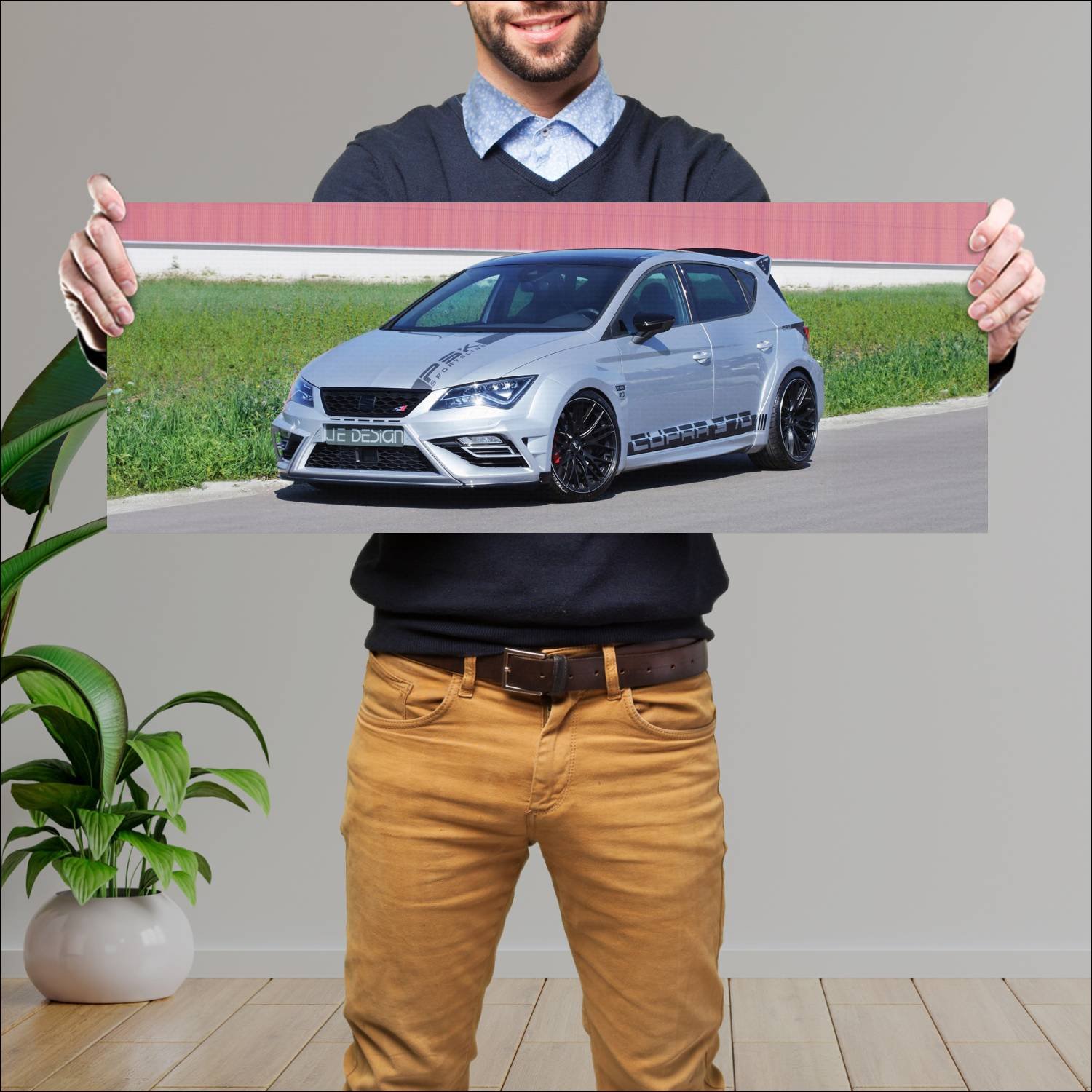 Cuadro grande 30x80cm 2018 seat leon cupra 300 wid 359 Seat
