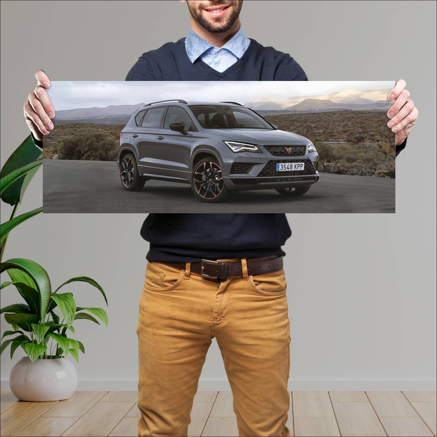 Cuadro grande 30x80cm 2019 cupra ateca limited edi 364 Seat