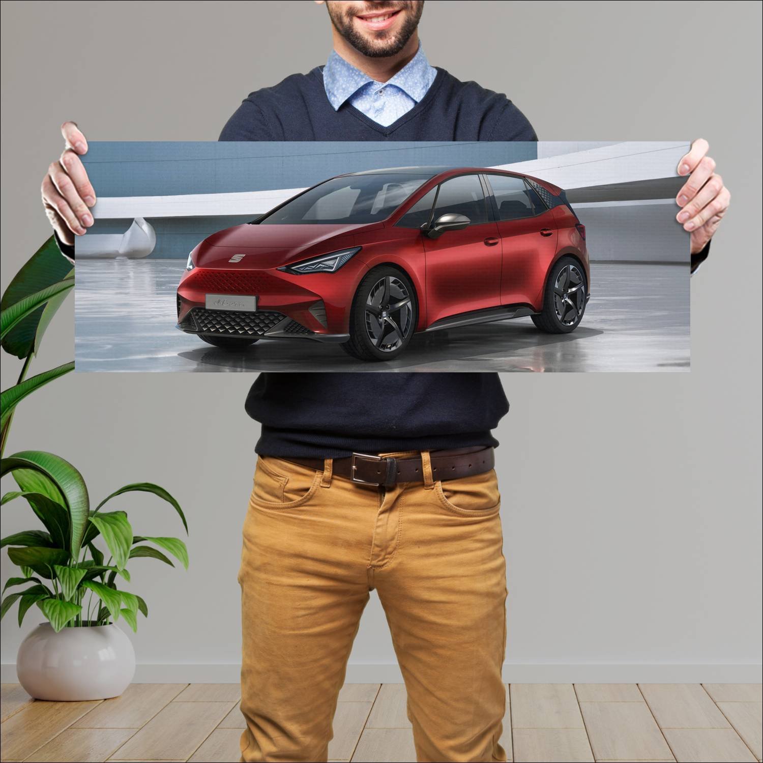 Cuadro grande 30x80cm 2019 seat el born concept 89 365 Seat