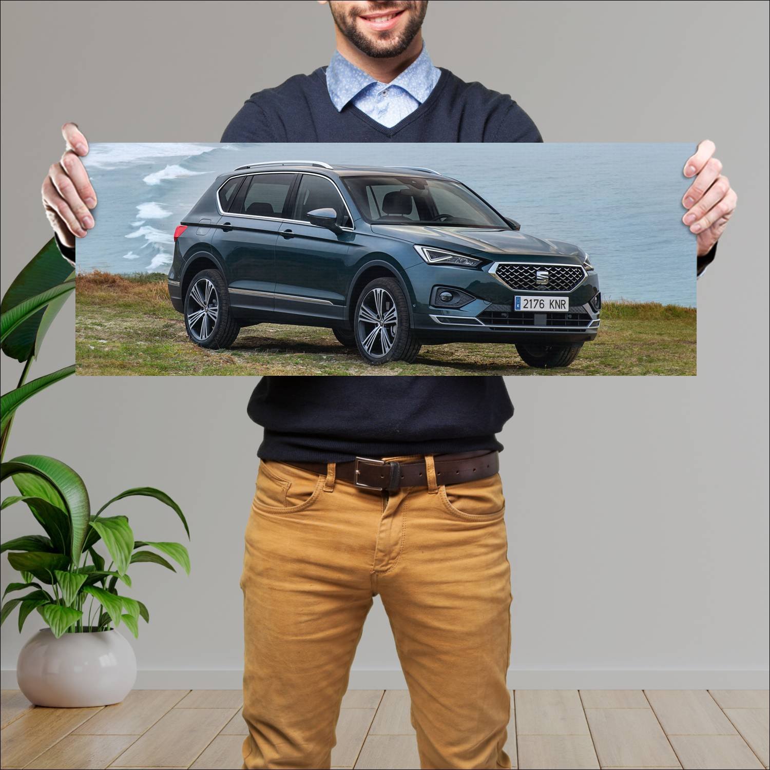 Cuadro grande 30x80cm 2019 seat tarraco auto 374 Seat