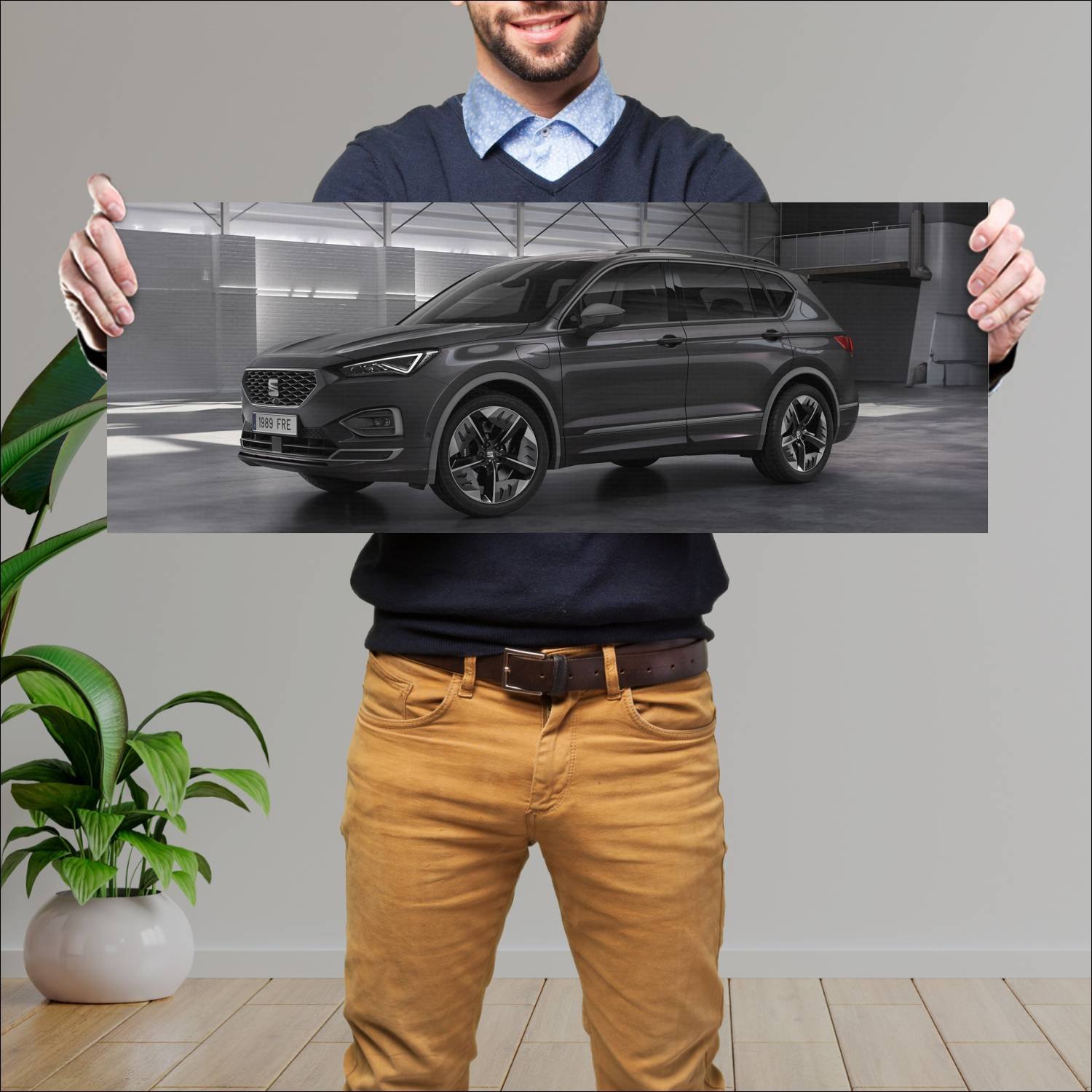 Cuadro grande 30x80cm 2019 seat tarraco fr phev 94 376 Seat