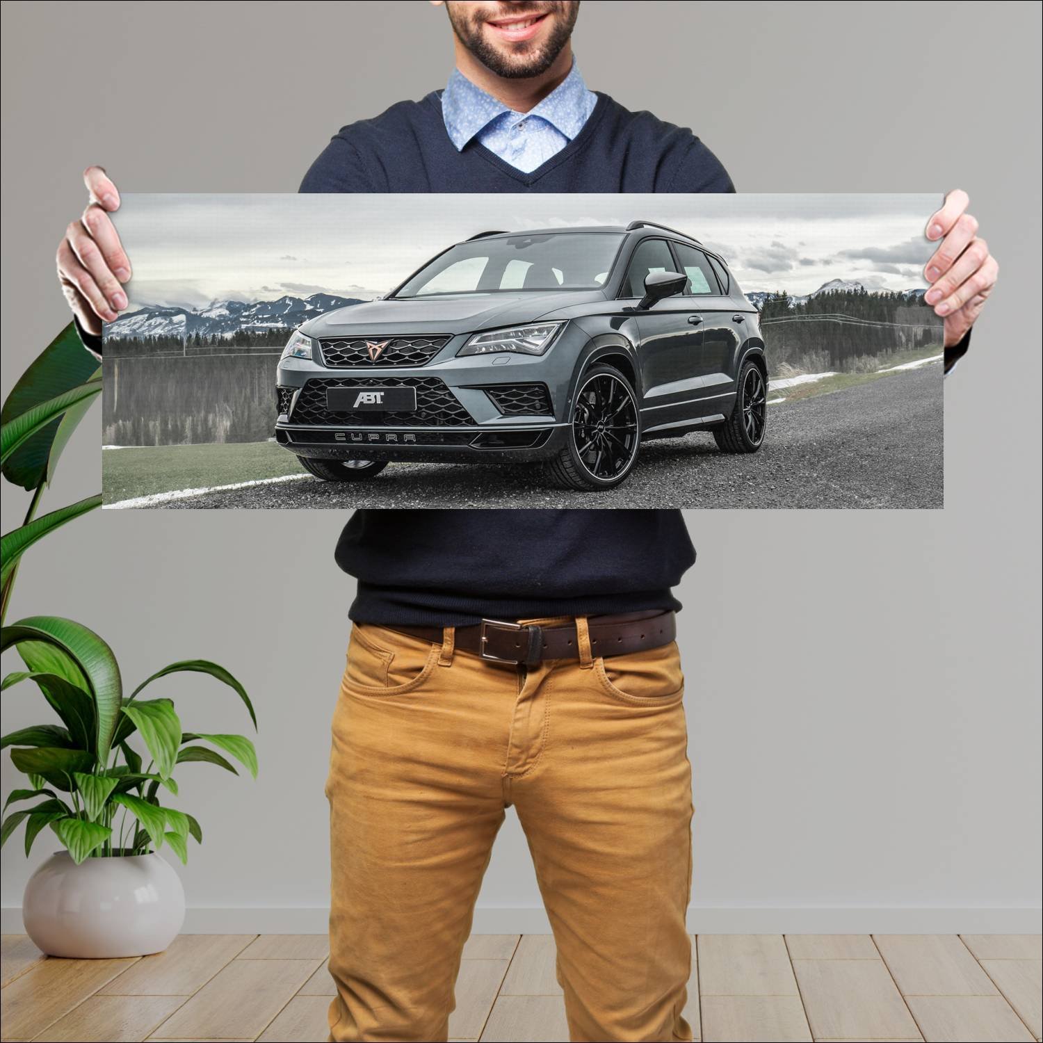 Cuadro grande 30x80cm 2020 cupra ateca limited edi 377 Seat