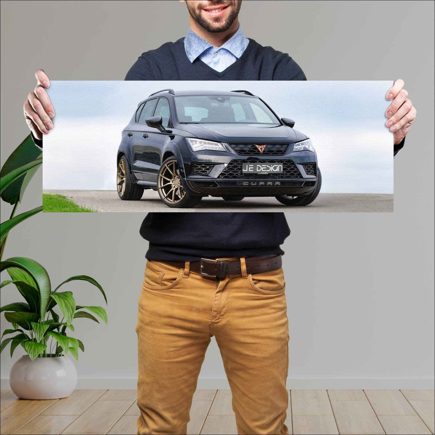 Cuadro grande 30x80cm 2020 cupra ateca widebody ev 378 Seat