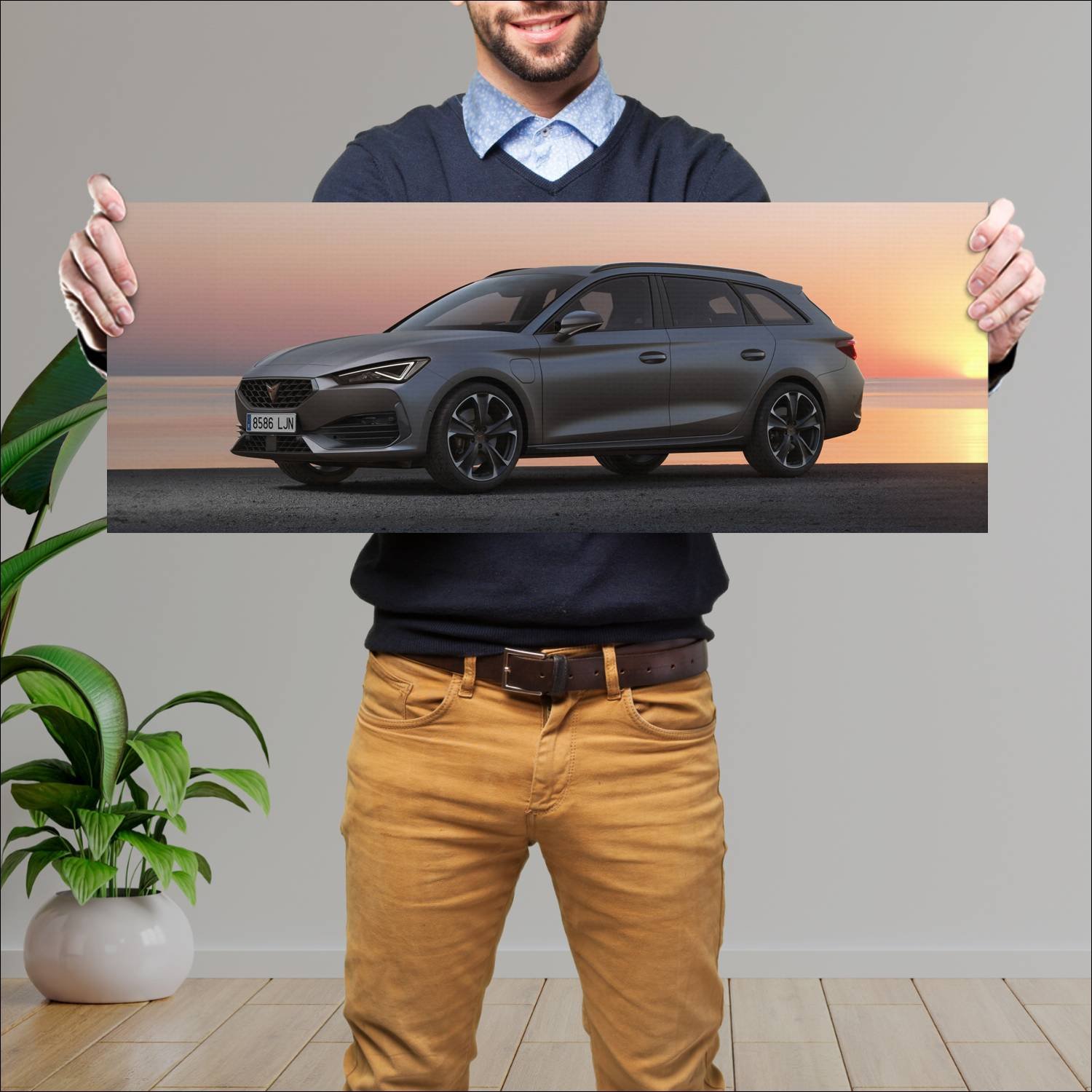 Cuadro grande 30x80cm 2020 cupra leon sportstourer 383 Seat