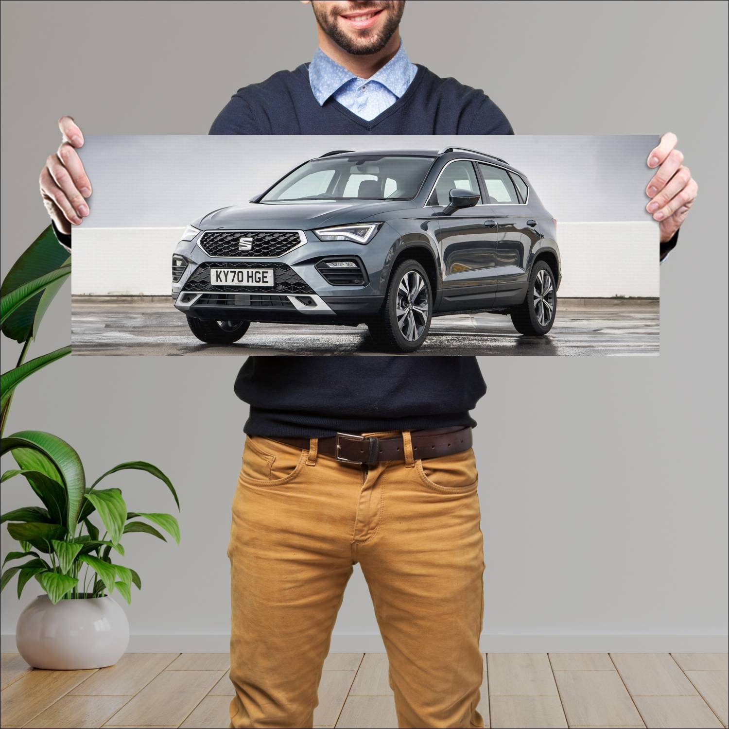 Cuadro grande 30x80cm 2020 seat ateca uk auto 386 Seat