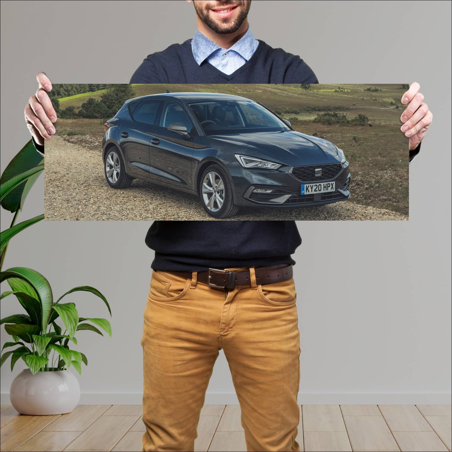 Cuadro grande 30x80cm 2020 seat leon fr uk auto 392 Seat