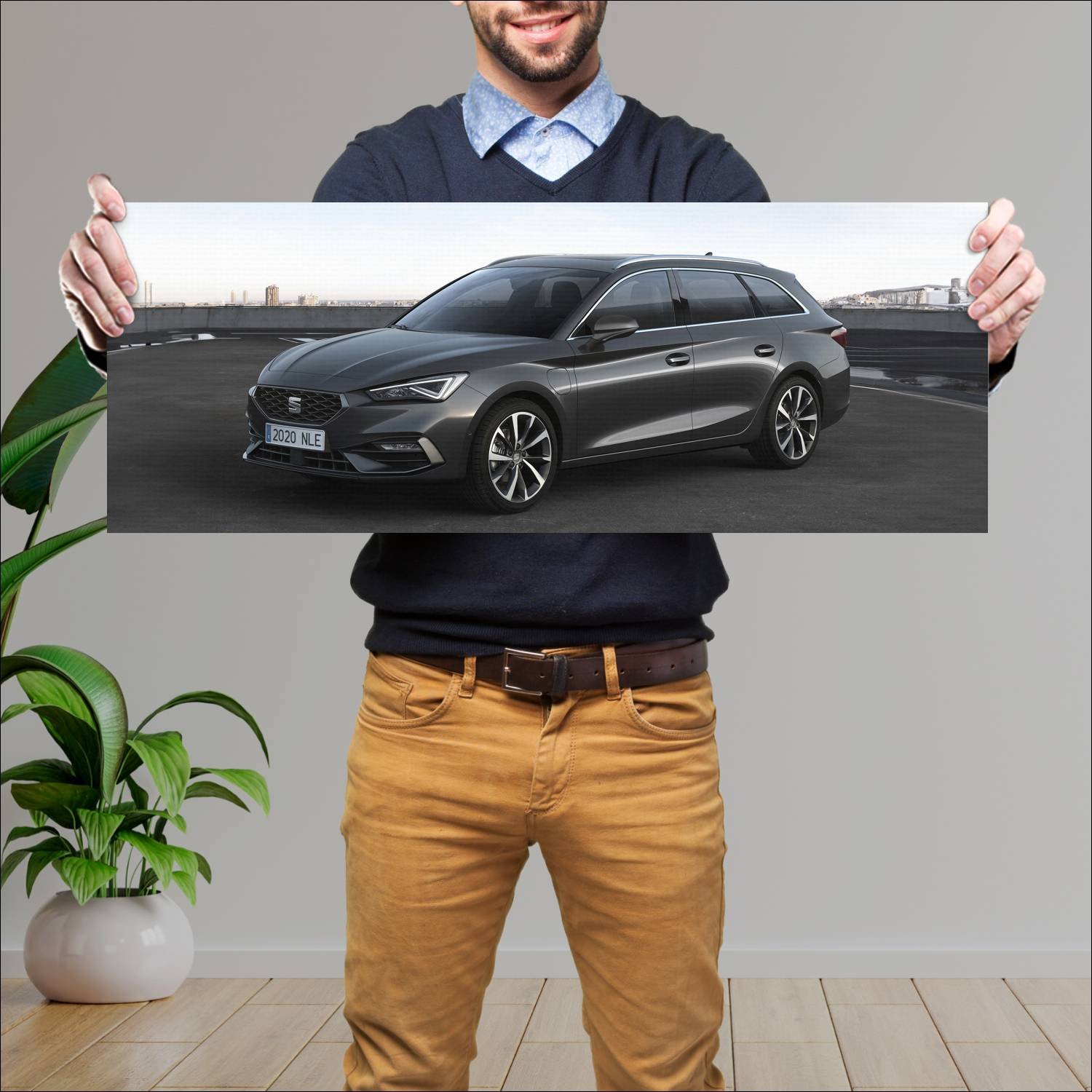 Cuadro grande 30x80cm 2020 seat leon sportstourer 395 Seat