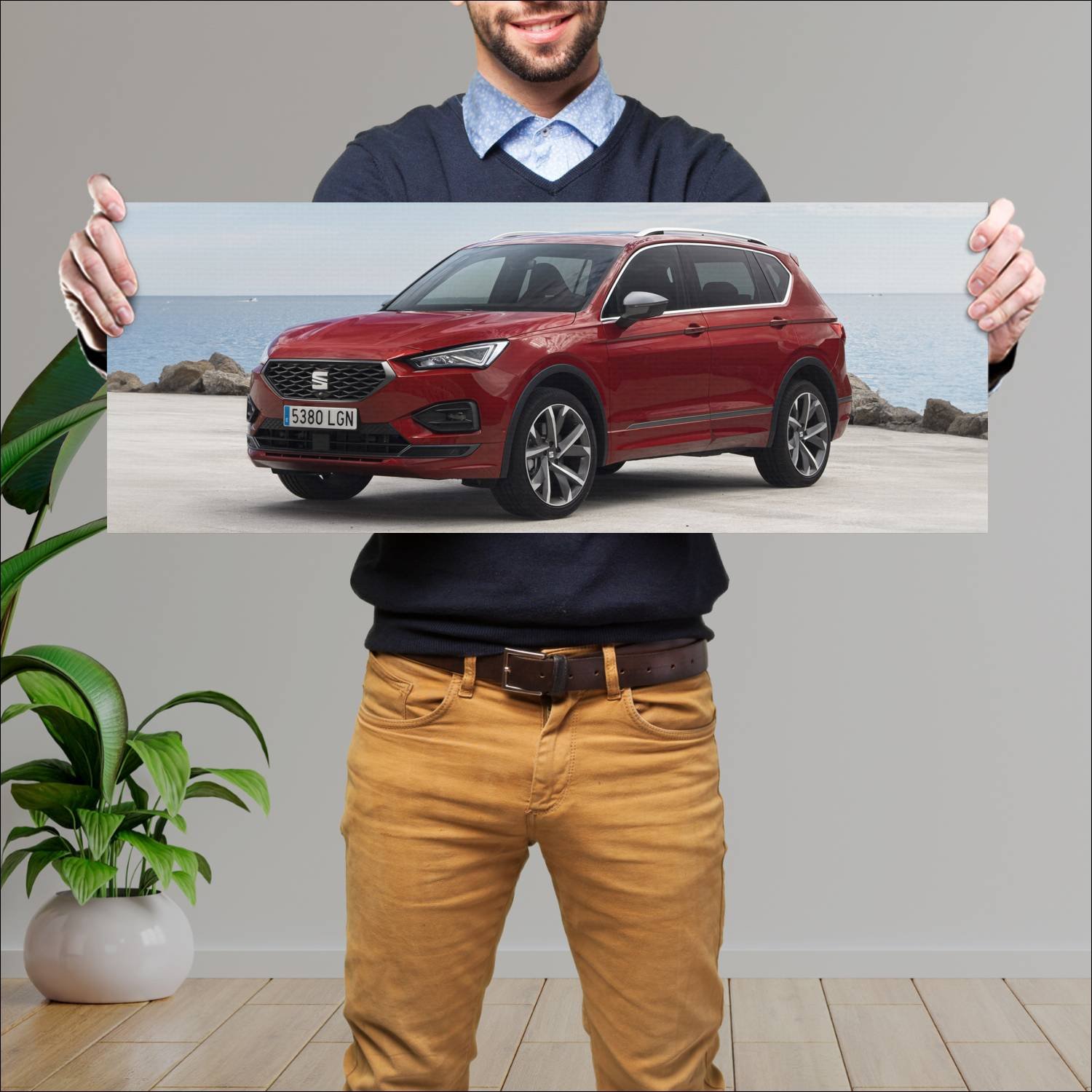 Cuadro grande 30x80cm 2020 seat tarraco fr auto 399 Seat