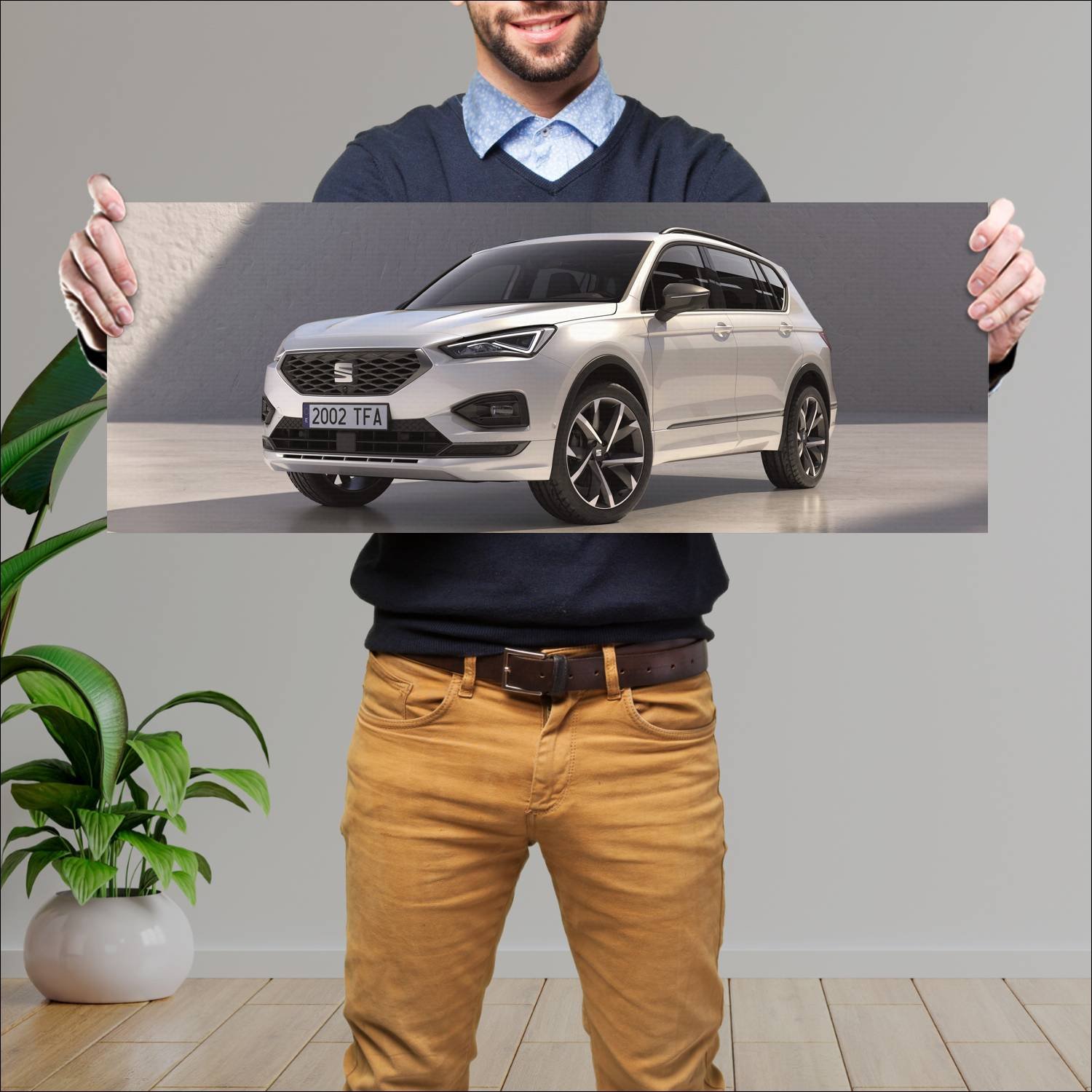 Cuadro grande 30x80cm 2020 seat tarraco fr auto 400 Seat