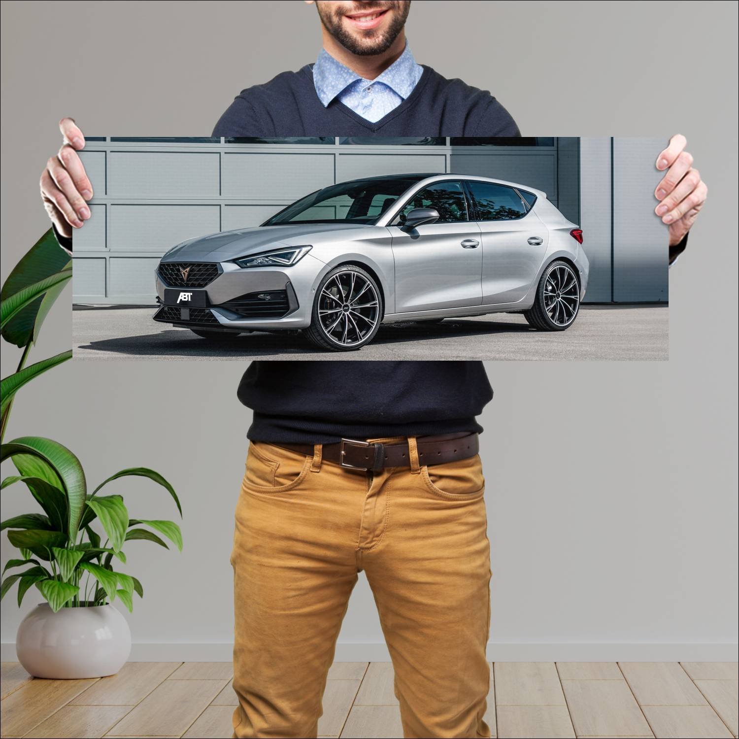 Cuadro grande 30x80cm 2021 cupra leon by abt auto 401 Seat