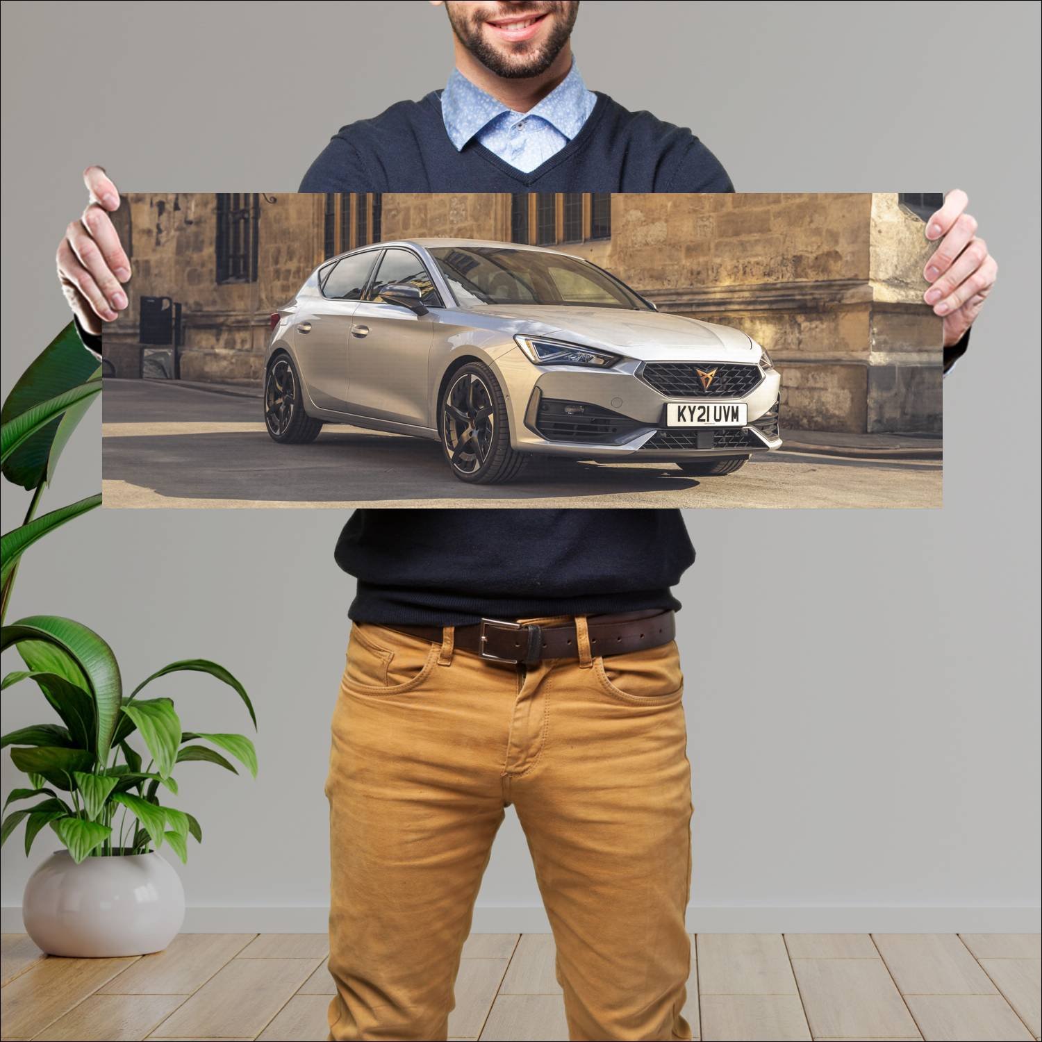 Cuadro grande 30x80cm 2021 cupra leon uk auto 404 Seat