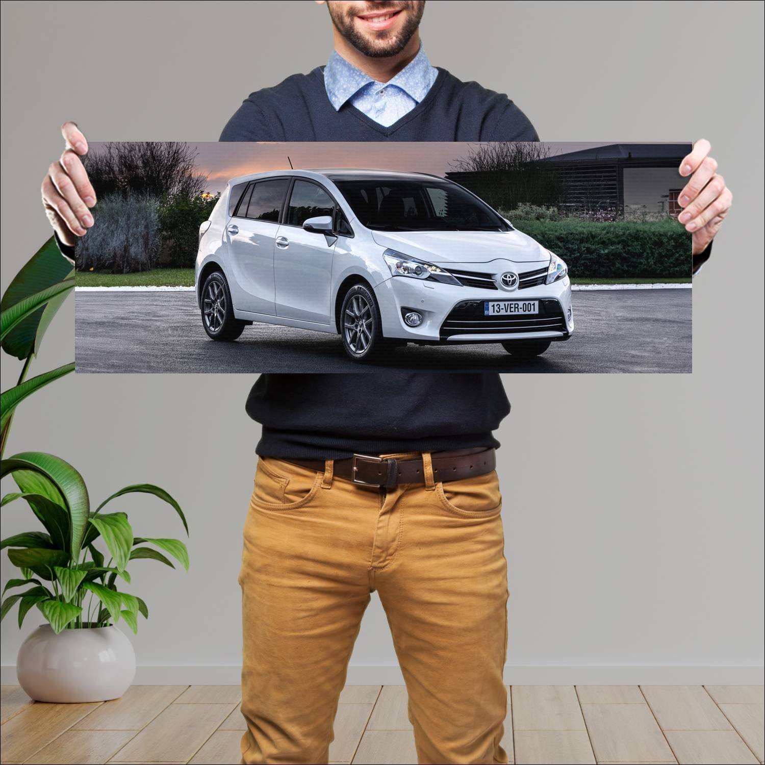 Cuadro grande 30x80cm 2012 toyota verso 6693 43 Toyota