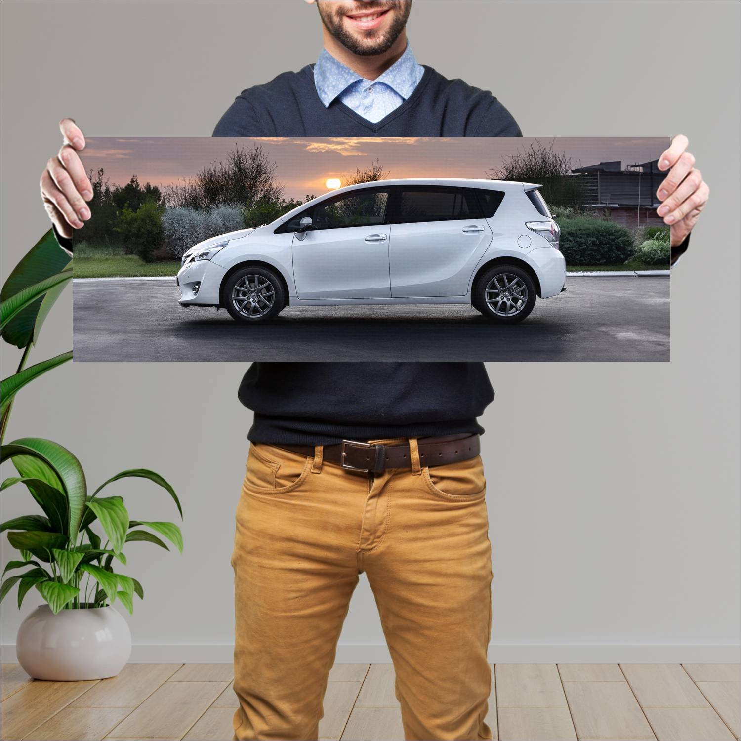 Cuadro grande 30x80cm 2012 toyota verso 6695 44 Toyota