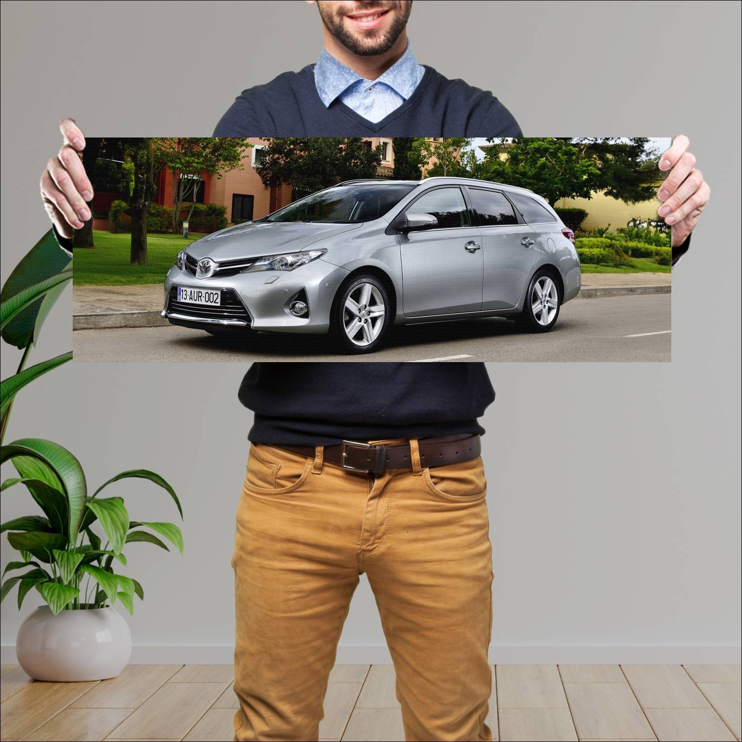 Cuadro grande 30x80cm 2013 toyota auris touring sp 48 Toyota