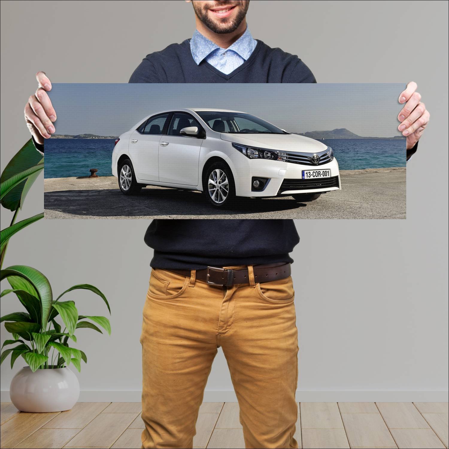 Cuadro grande 30x80cm 2013 toyota corolla eu 8796 49 Toyota