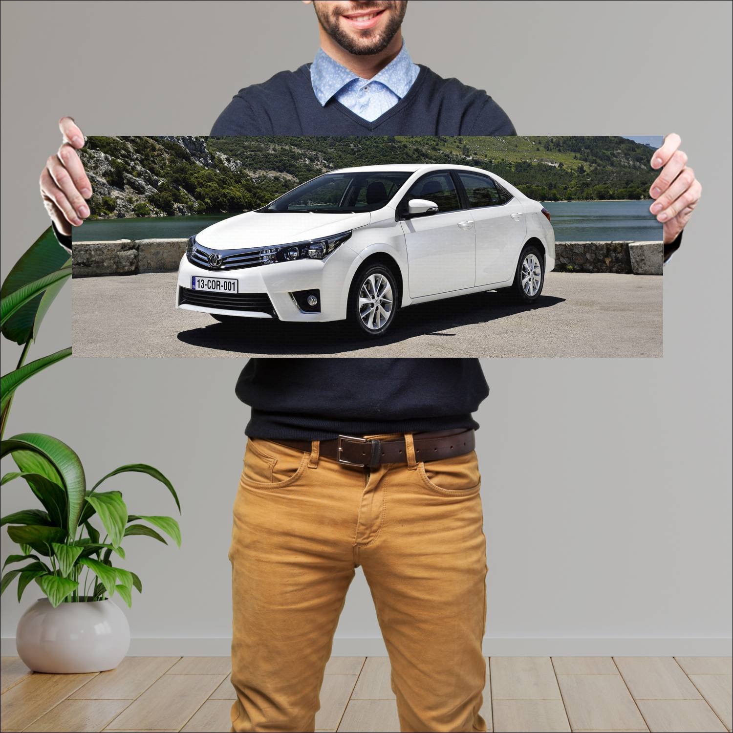 Cuadro grande 30x80cm 2013 toyota corolla eu 8800 50 Toyota