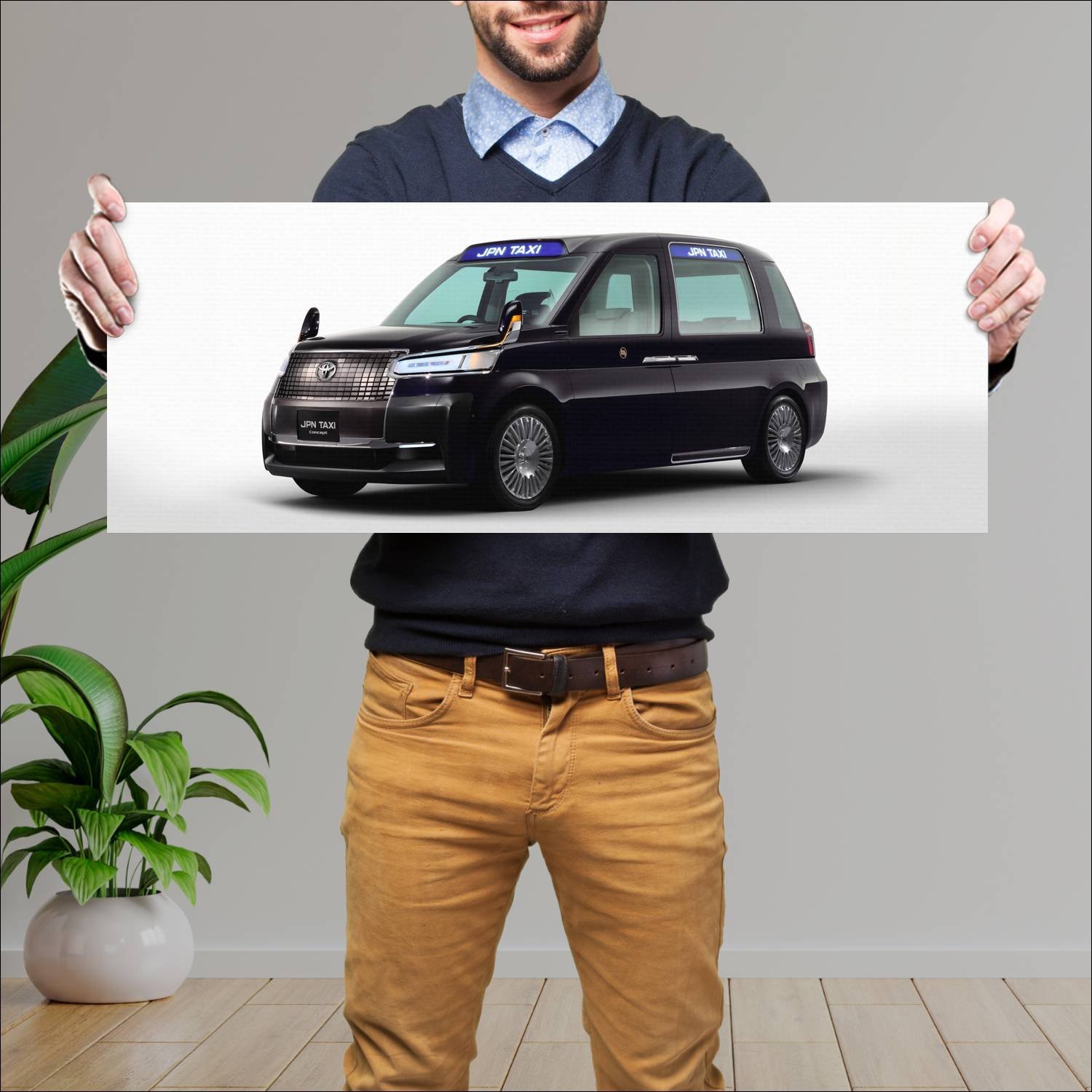 Cuadro grande 30x80cm 2013 toyota jpn taxi concept 53 Toyota