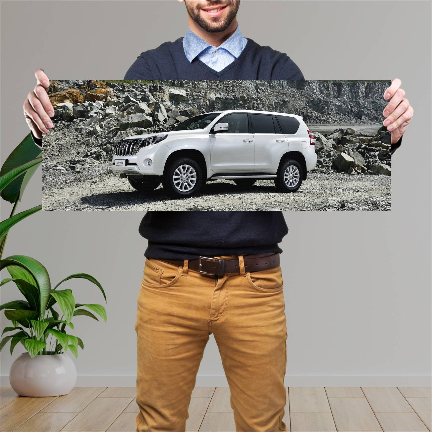 Cuadro grande 30x80cm 2013 toyota land cruiser 894 54 Toyota