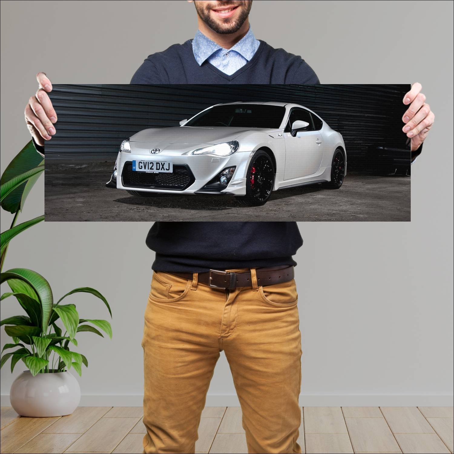 Cuadro grande 30x80cm 2013 trd toyota gt 86 uk 110 57 Toyota