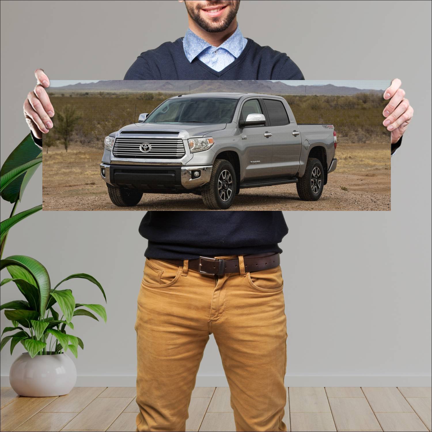 Cuadro grande 30x80cm 2013 trd toyota tundra crewm 58 Toyota