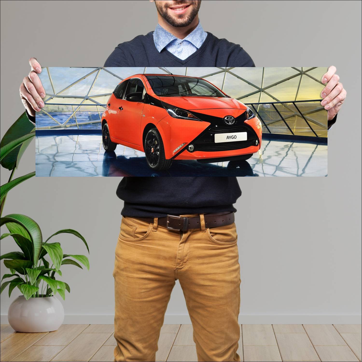 Cuadro grande 30x80cm 2014 toyota aygo x cite 5 do 60 Toyota