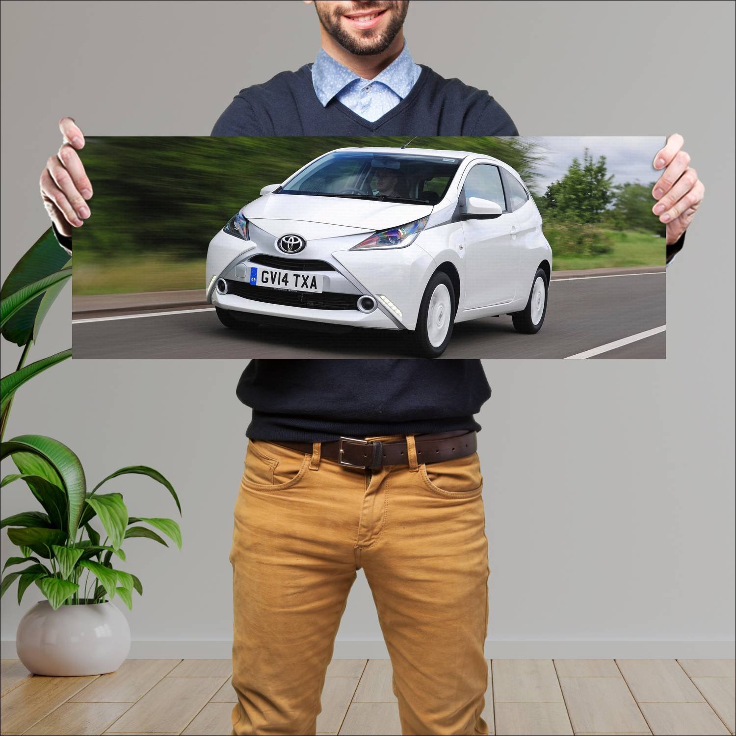 Cuadro grande 30x80cm 2014 toyota aygo x clusiv 3 62 Toyota