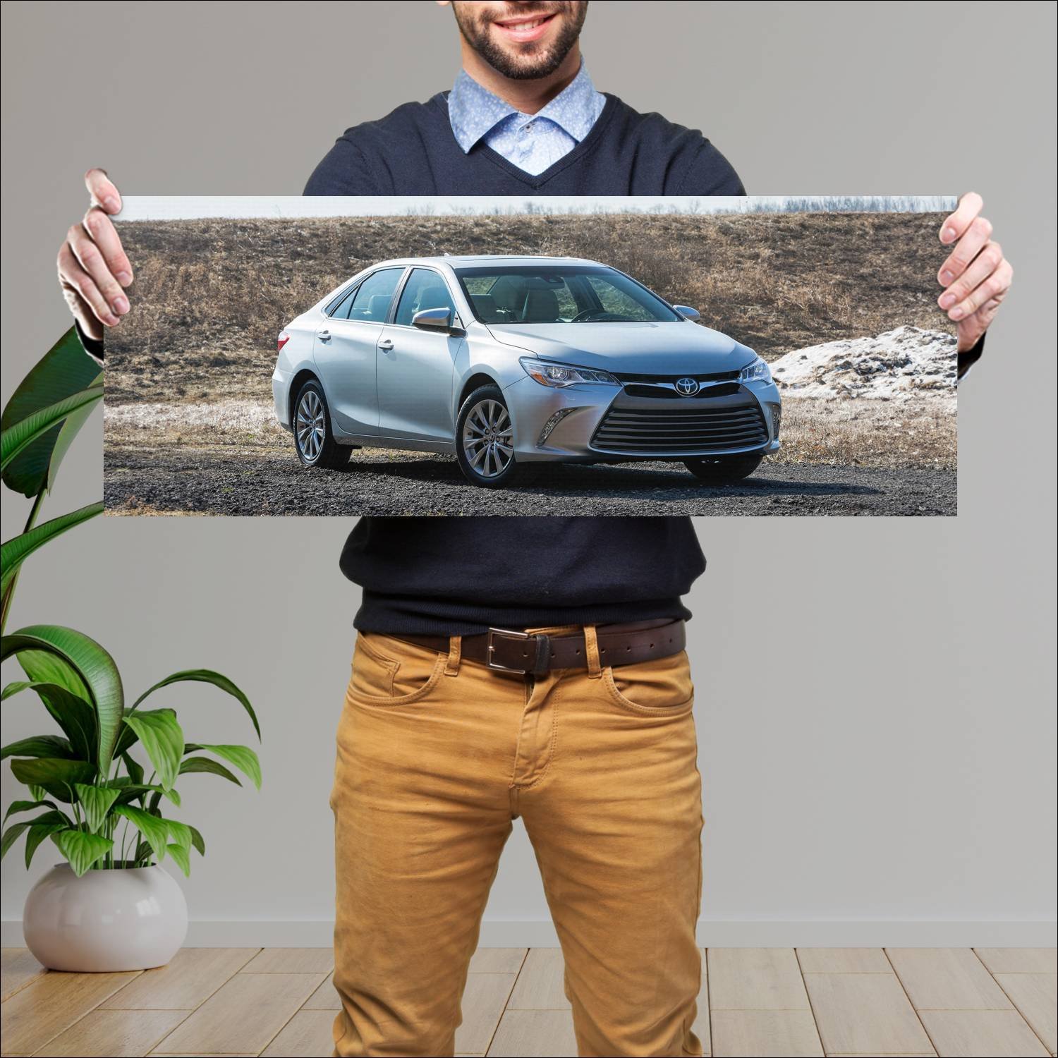 Cuadro grande 30x80cm 2014 toyota camry xle auto 66 Toyota