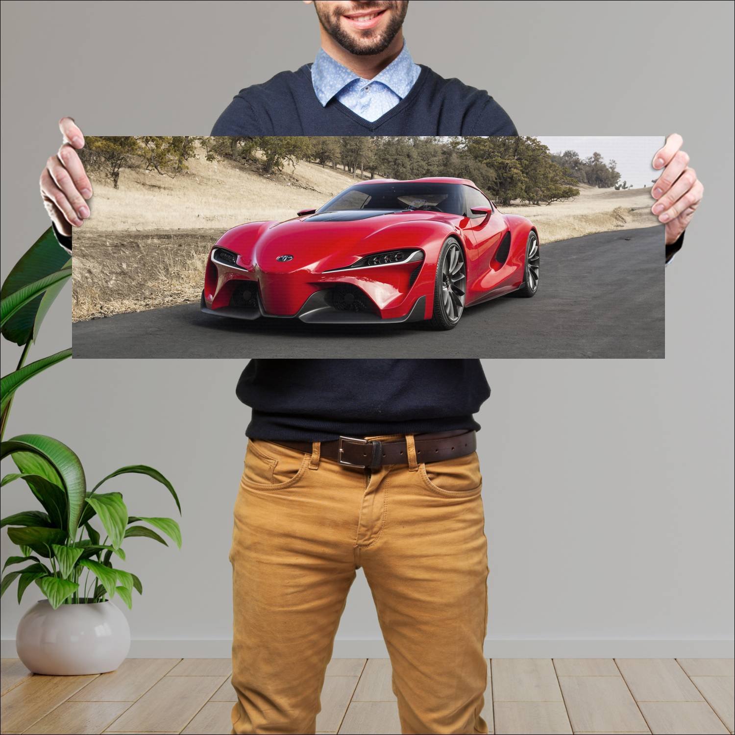Cuadro grande 30x80cm 2014 toyota ft 1 concept 103 67 Toyota