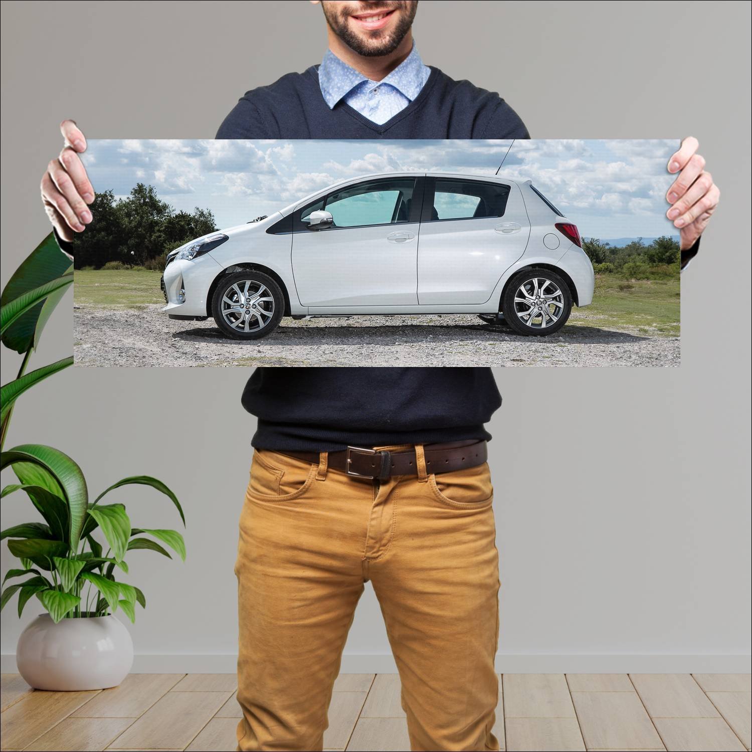 Cuadro grande 30x80cm 2014 toyota yaris 5 door uk 72 Toyota