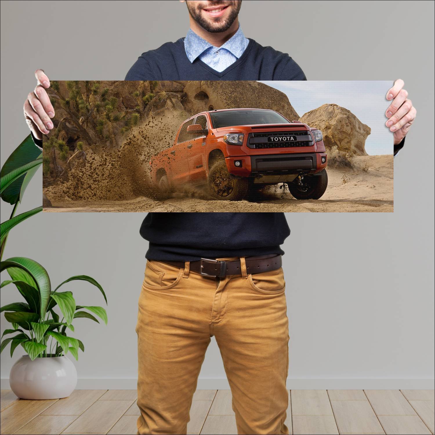 Cuadro grande 30x80cm 2014 trd toyota tundra doubl 79 Toyota
