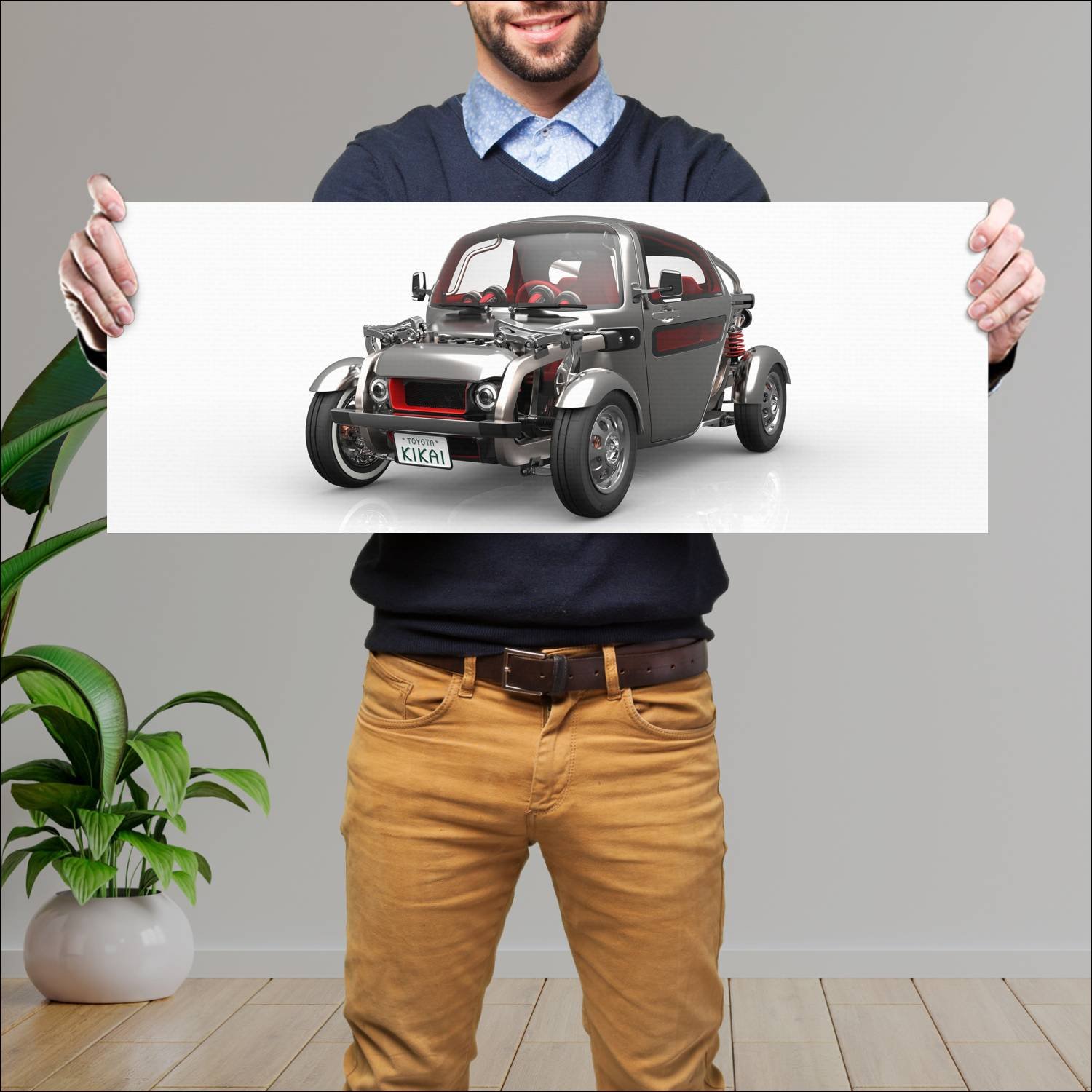 Cuadro grande 30x80cm 2015 toyota kikai concept 35 90 Toyota