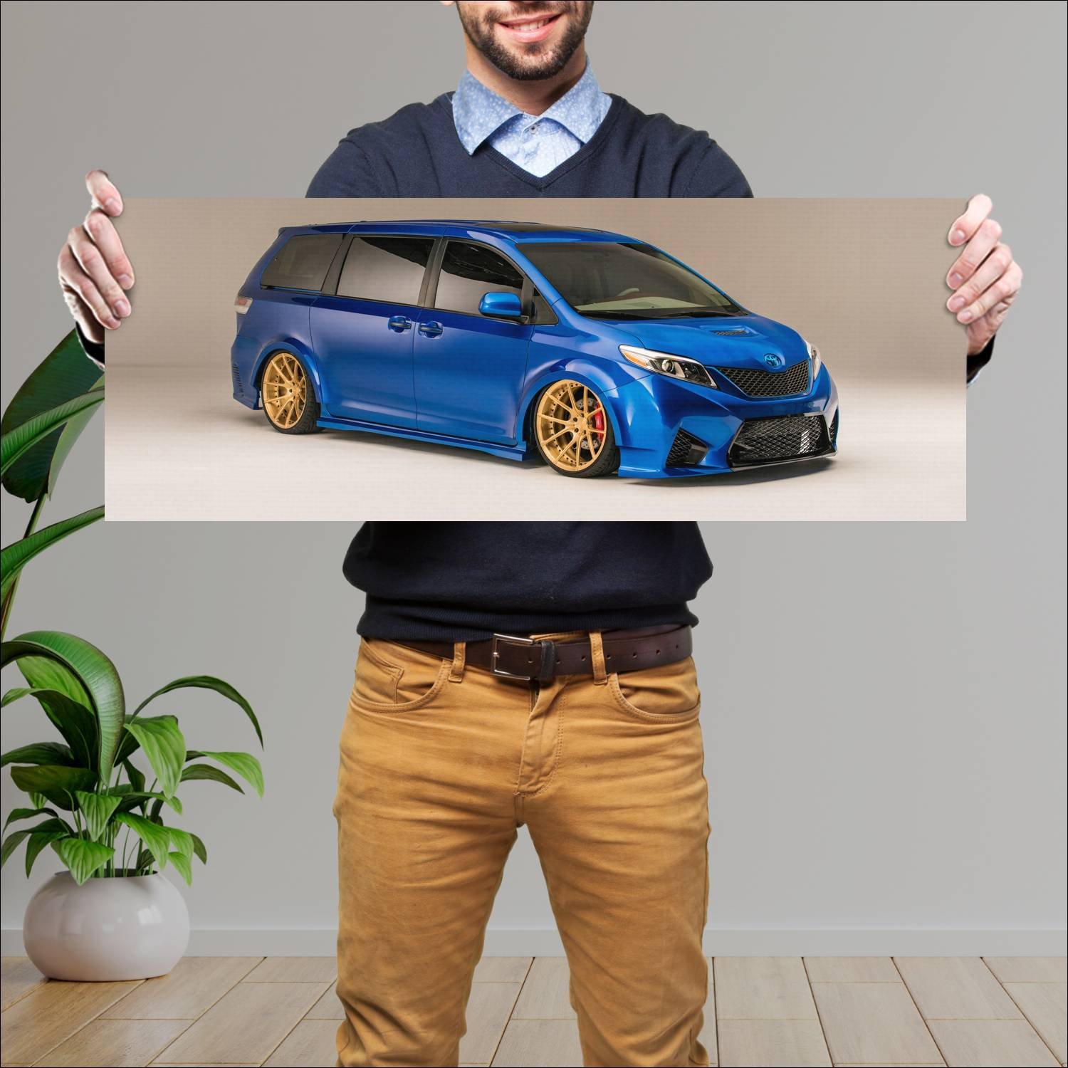 Cuadro grande 30x80cm 2016 toyota extreme sienna 5 101 Toyota