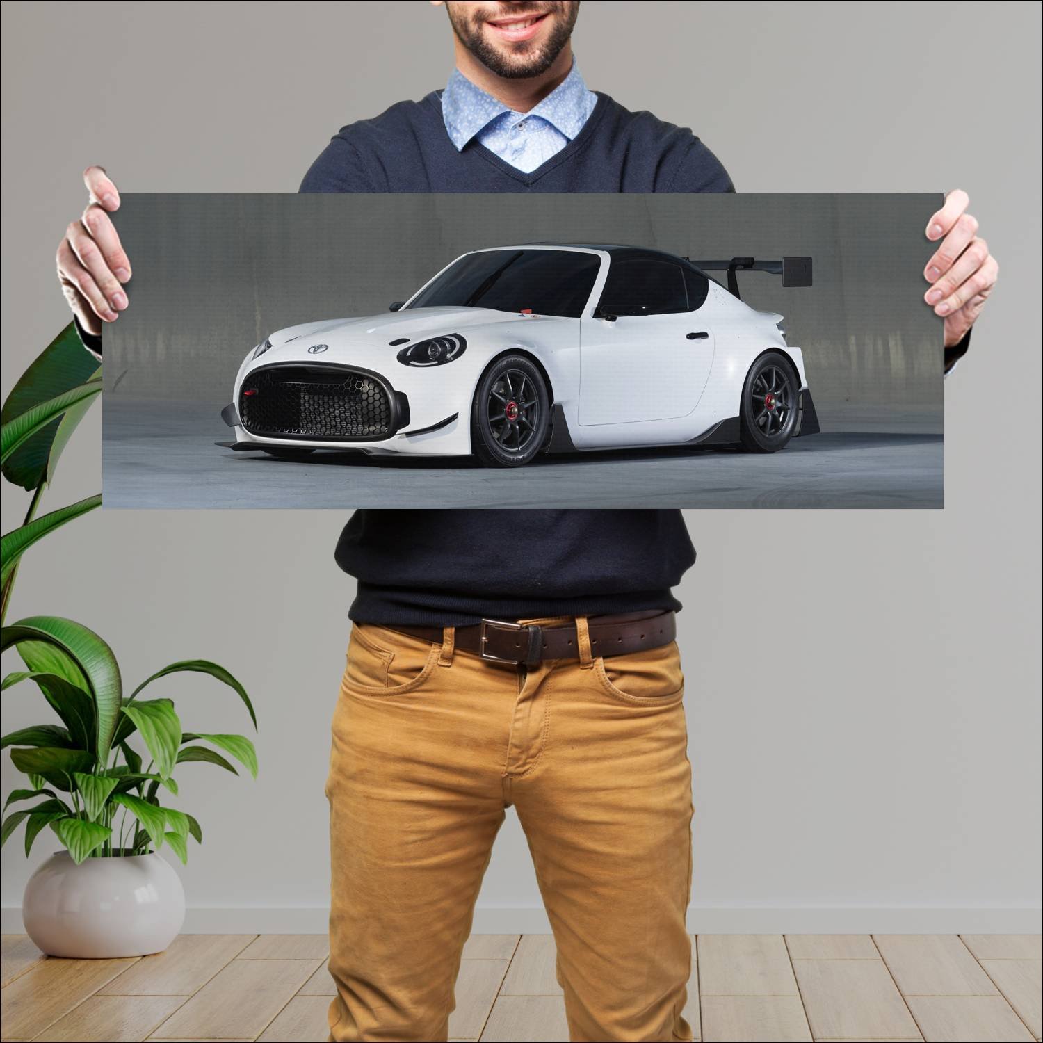 Cuadro grande 30x80cm 2016 toyota s fr racing conc 115 Toyota