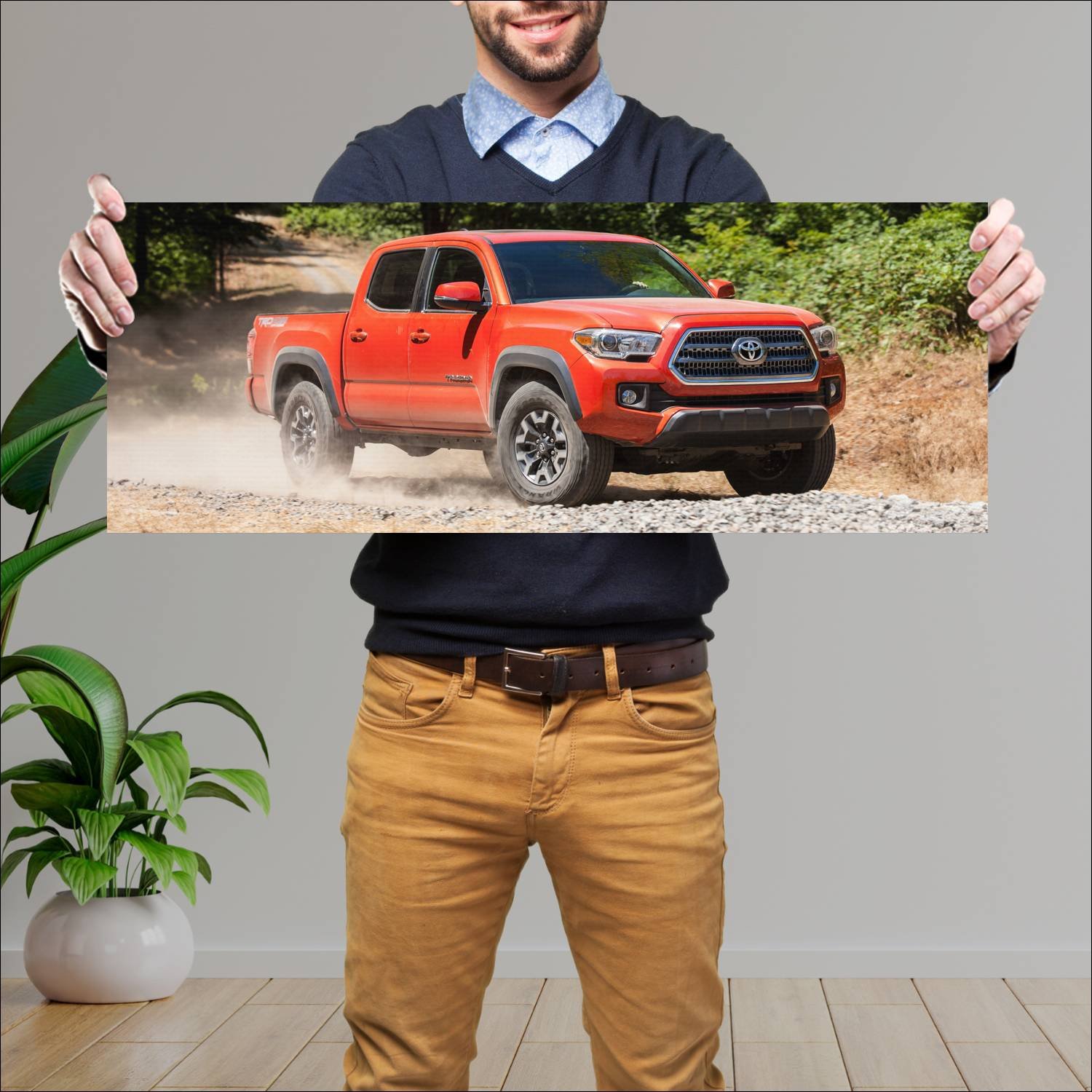 Cuadro grande 30x80cm 2016 toyota tacoma trd off r 122 Toyota