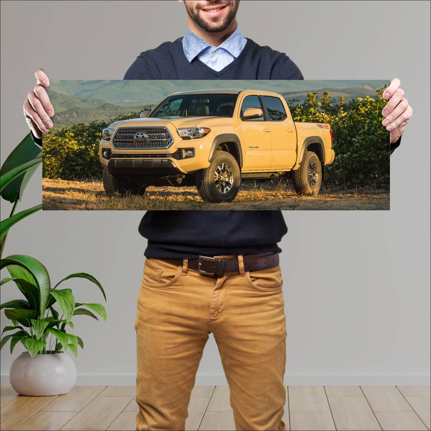 Cuadro grande 30x80cm 2016 toyota tacoma trd off r 123 Toyota