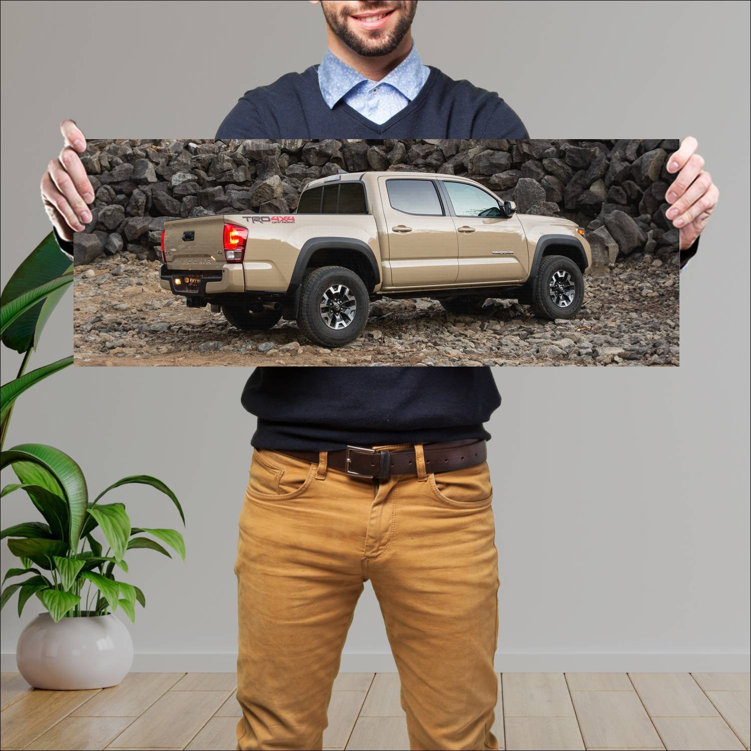 Cuadro grande 30x80cm 2016 toyota tacoma trd off r 124 Toyota