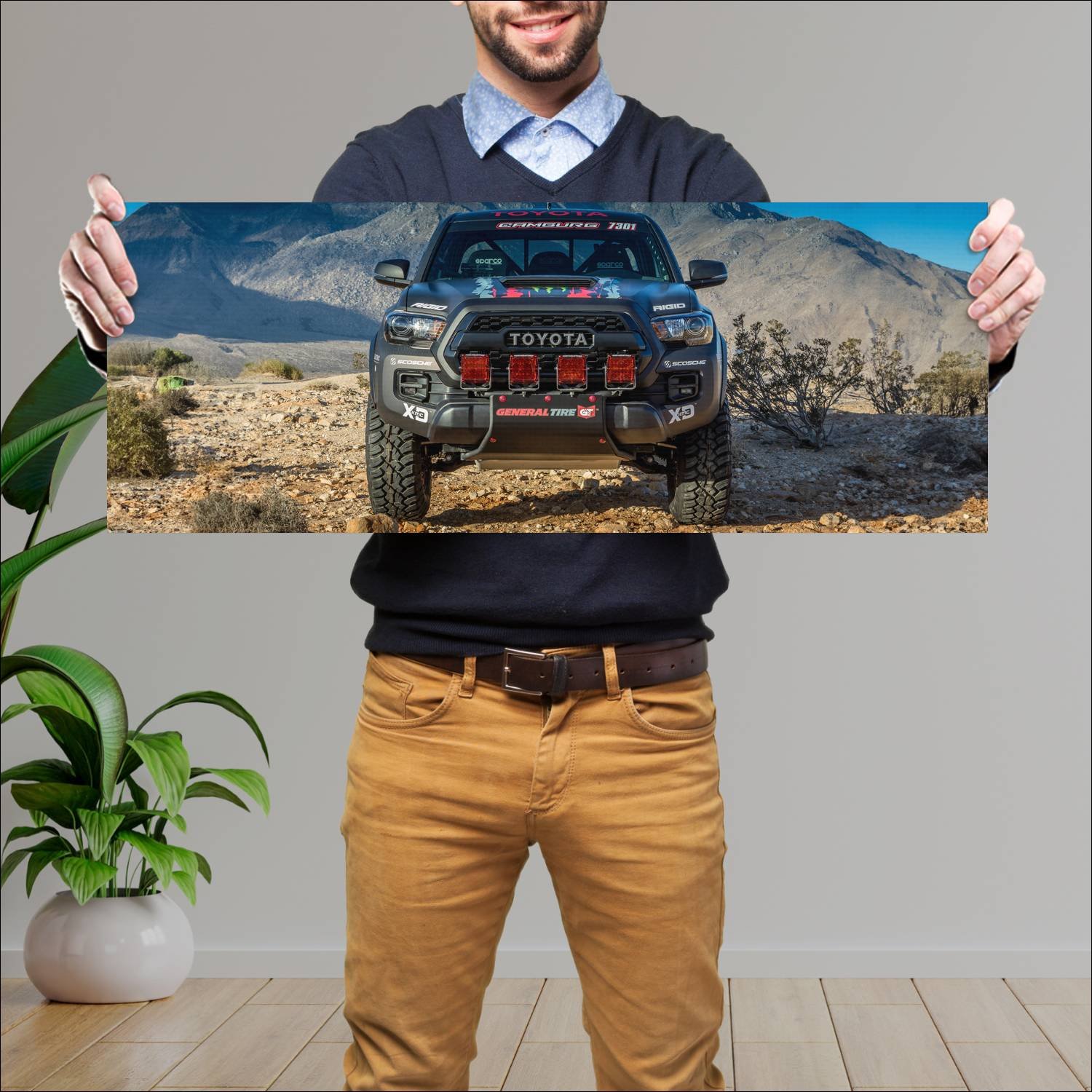 Cuadro grande 30x80cm 2016 toyota tacoma trd pro r 125 Toyota