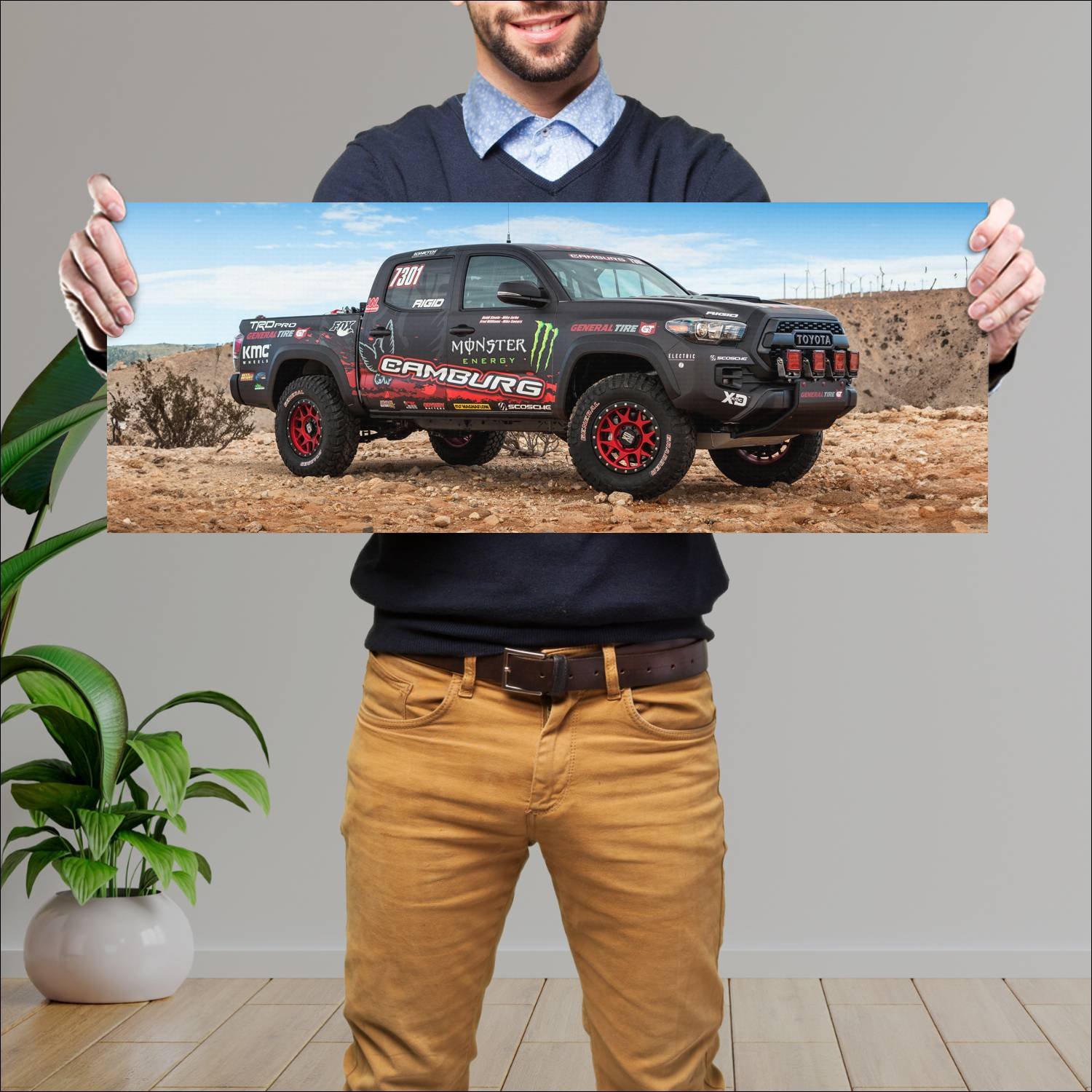 Cuadro grande 30x80cm 2016 toyota tacoma trd pro r 126 Toyota