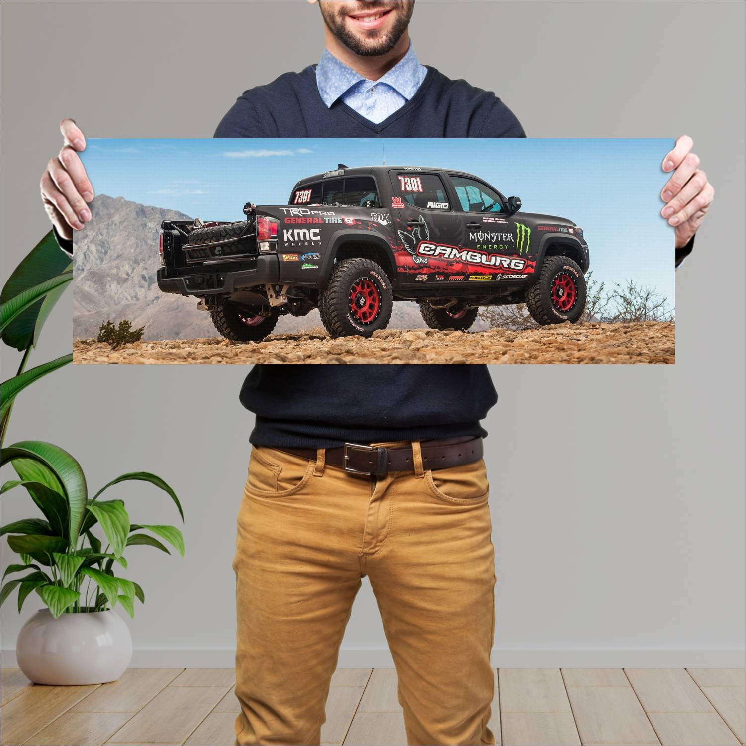 Cuadro grande 30x80cm 2016 toyota tacoma trd pro r 127 Toyota