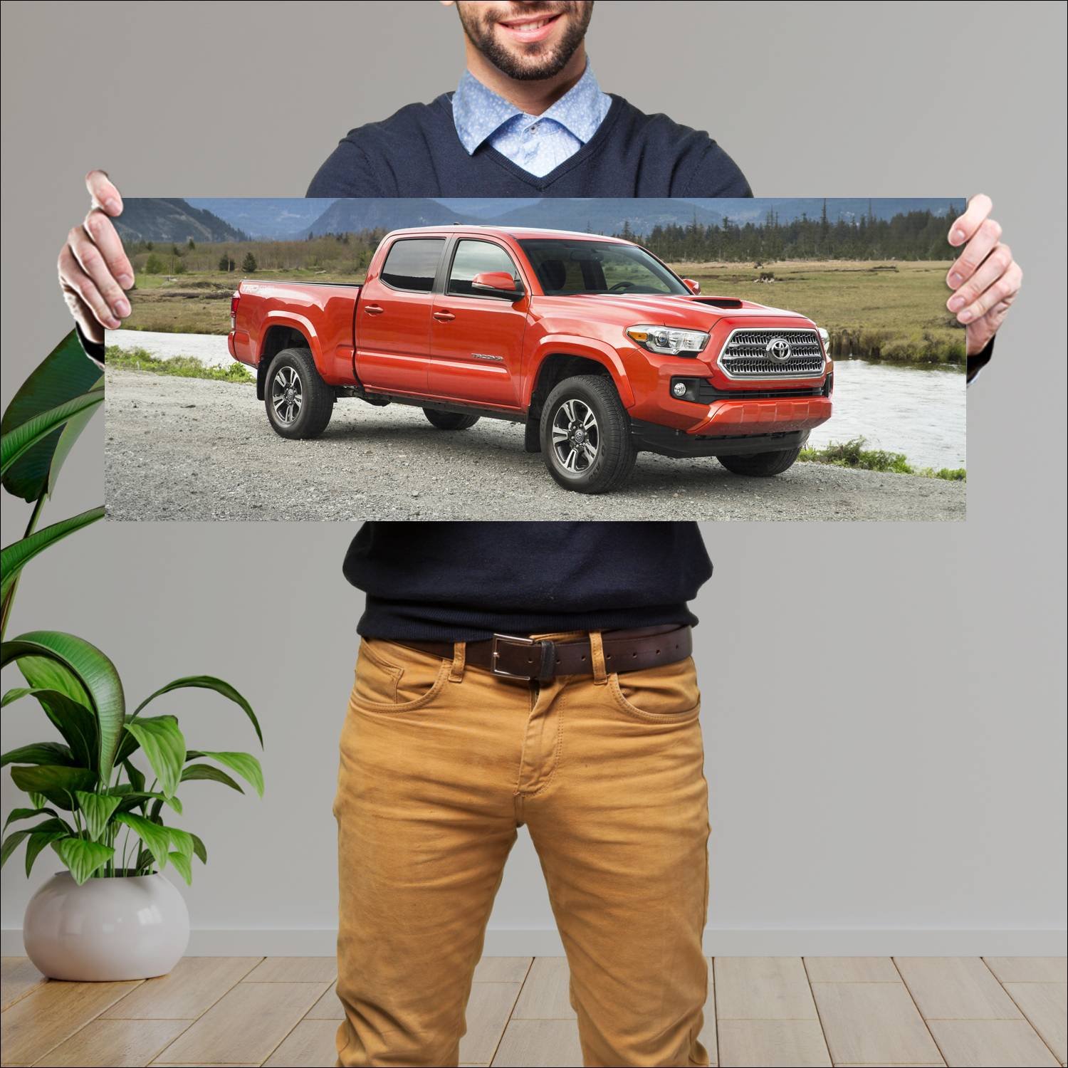 Cuadro grande 30x80cm 2016 toyota tacoma trd sport 129 Toyota