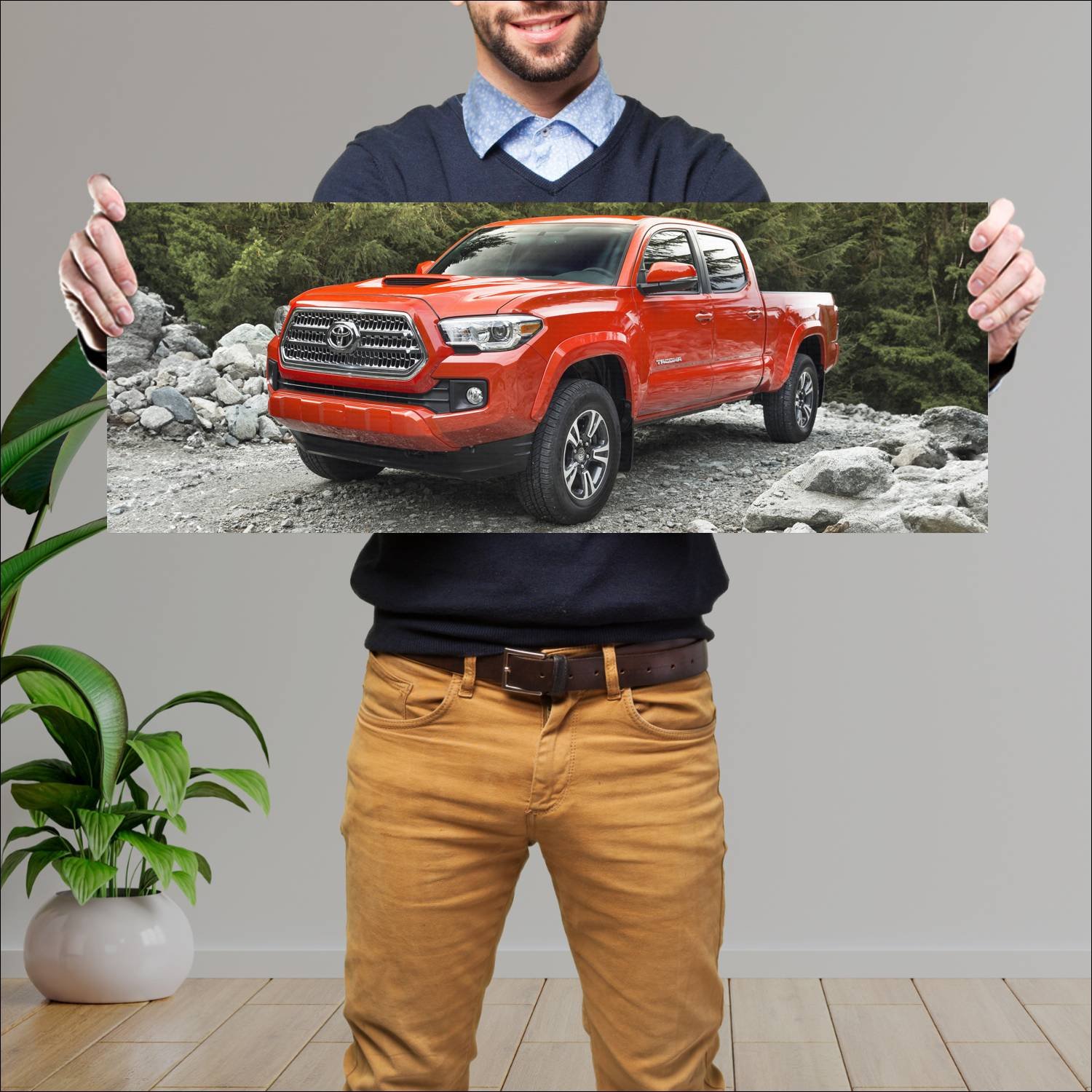 Cuadro grande 30x80cm 2016 toyota tacoma trd sport 130 Toyota